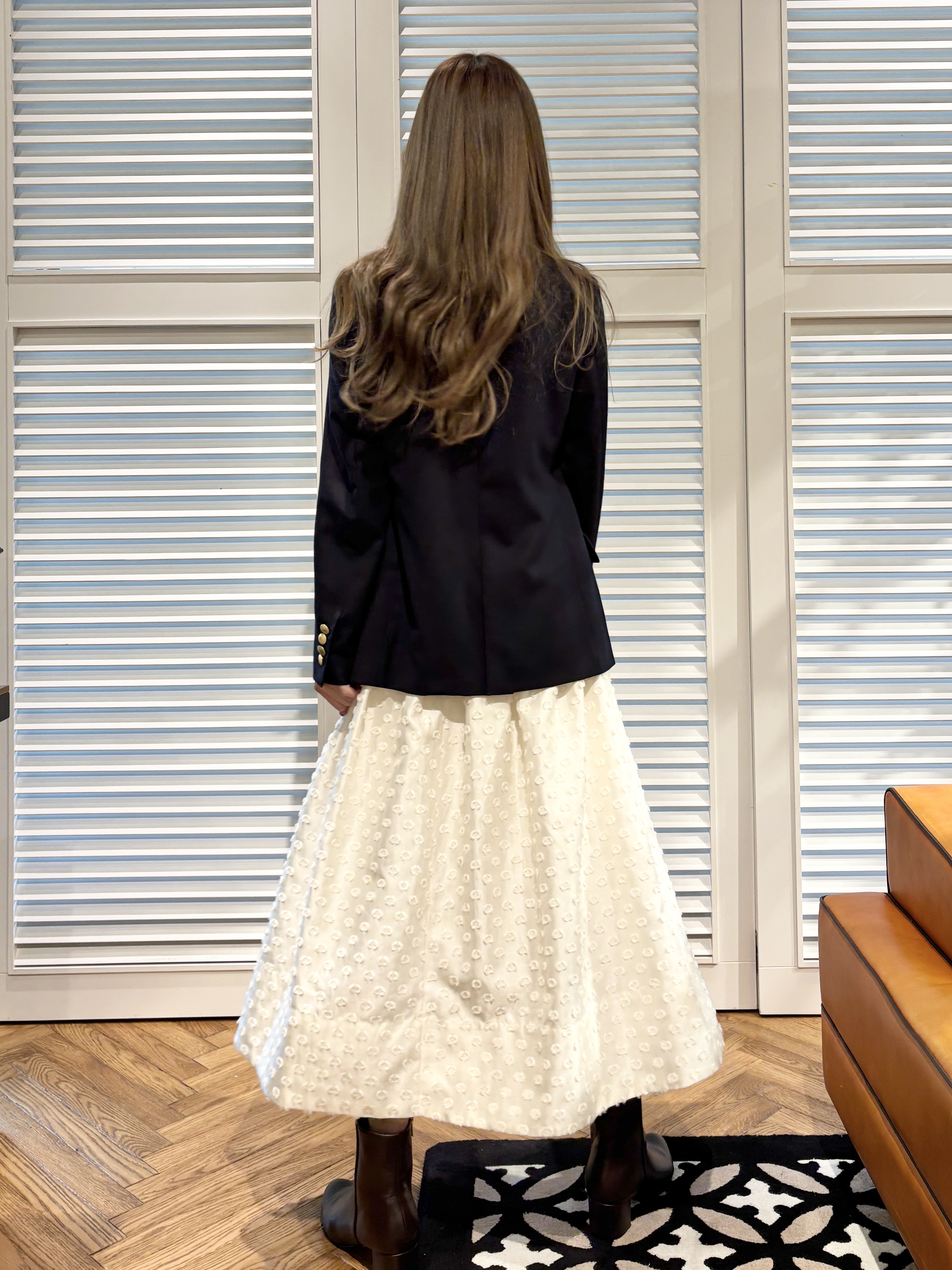 清水夏姫さんの「DRESSTERIOR｜【STORY11月号掲載】ウールブレンド ダブルブレストジャケット」を使ったコーディネート