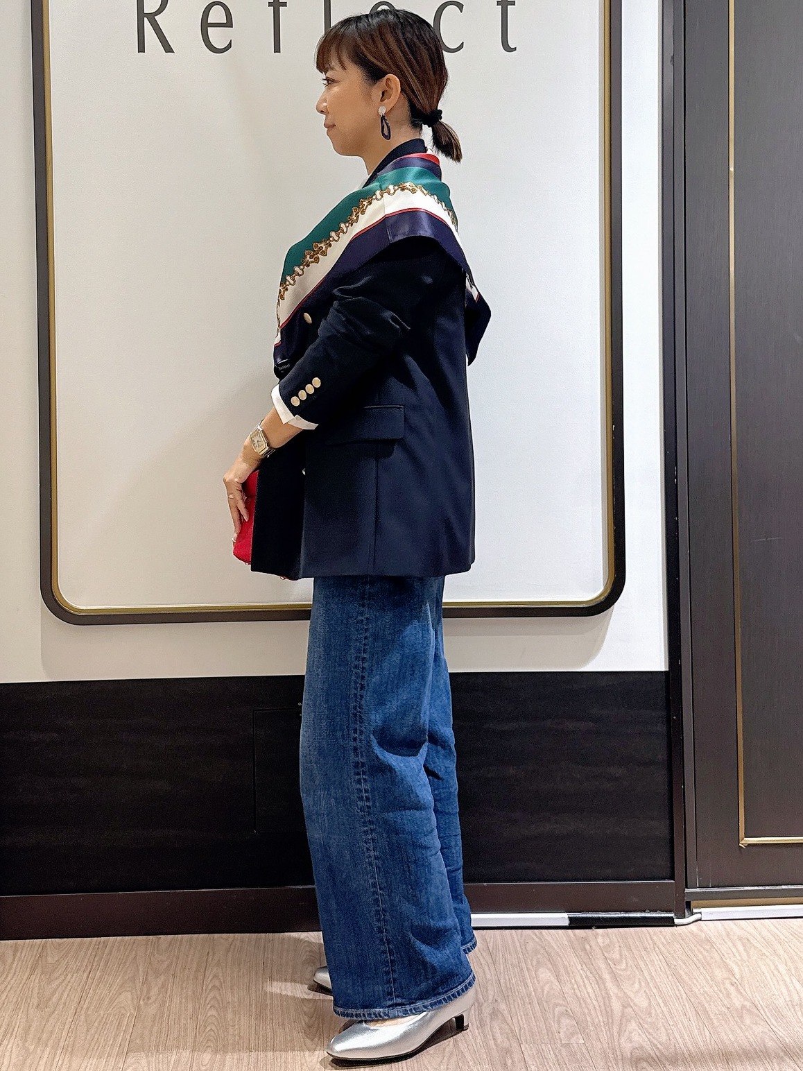 nekoさんの「Reflect｜【通勤】ダブルブレストジャケット」を使ったコーディネート