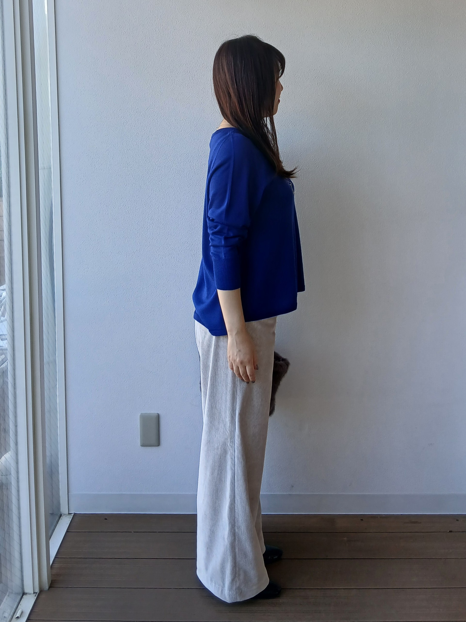なみきさんの「UNTITLED｜【シルク混/薄手ニット】Aラインシルエットニットプルオーバー」を使ったコーディネート