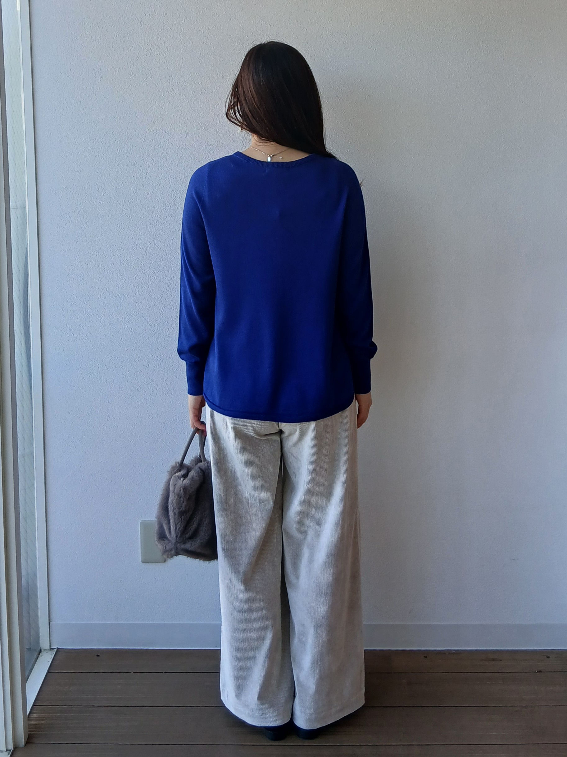 なみきさんの「UNTITLED｜【シルク混/薄手ニット】Aラインシルエットニットプルオーバー」を使ったコーディネート