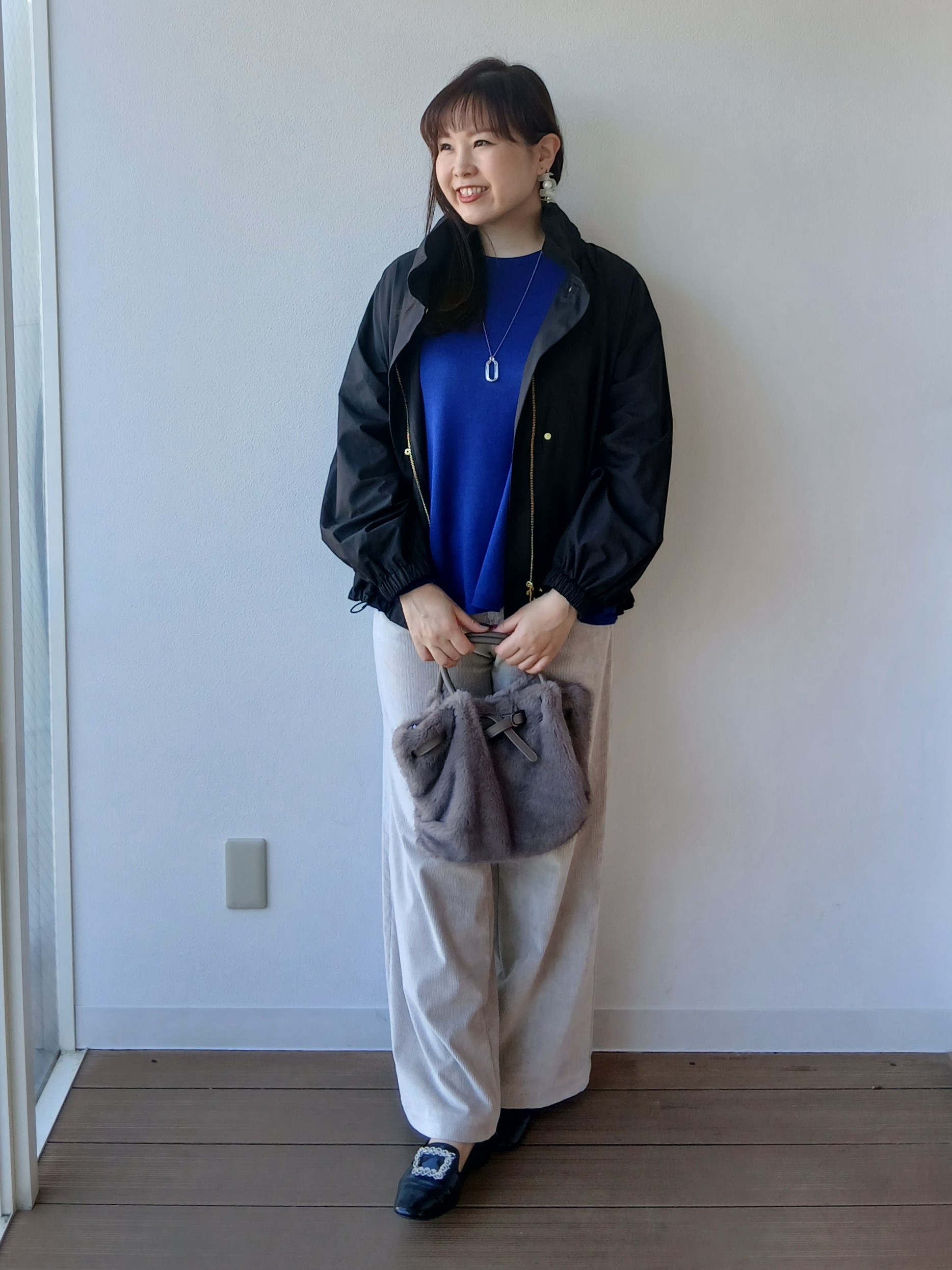 なみきさんの「UNTITLED｜【撥水/軽アウター/2way】タフタマウンテンパーカー」を使ったコーディネート