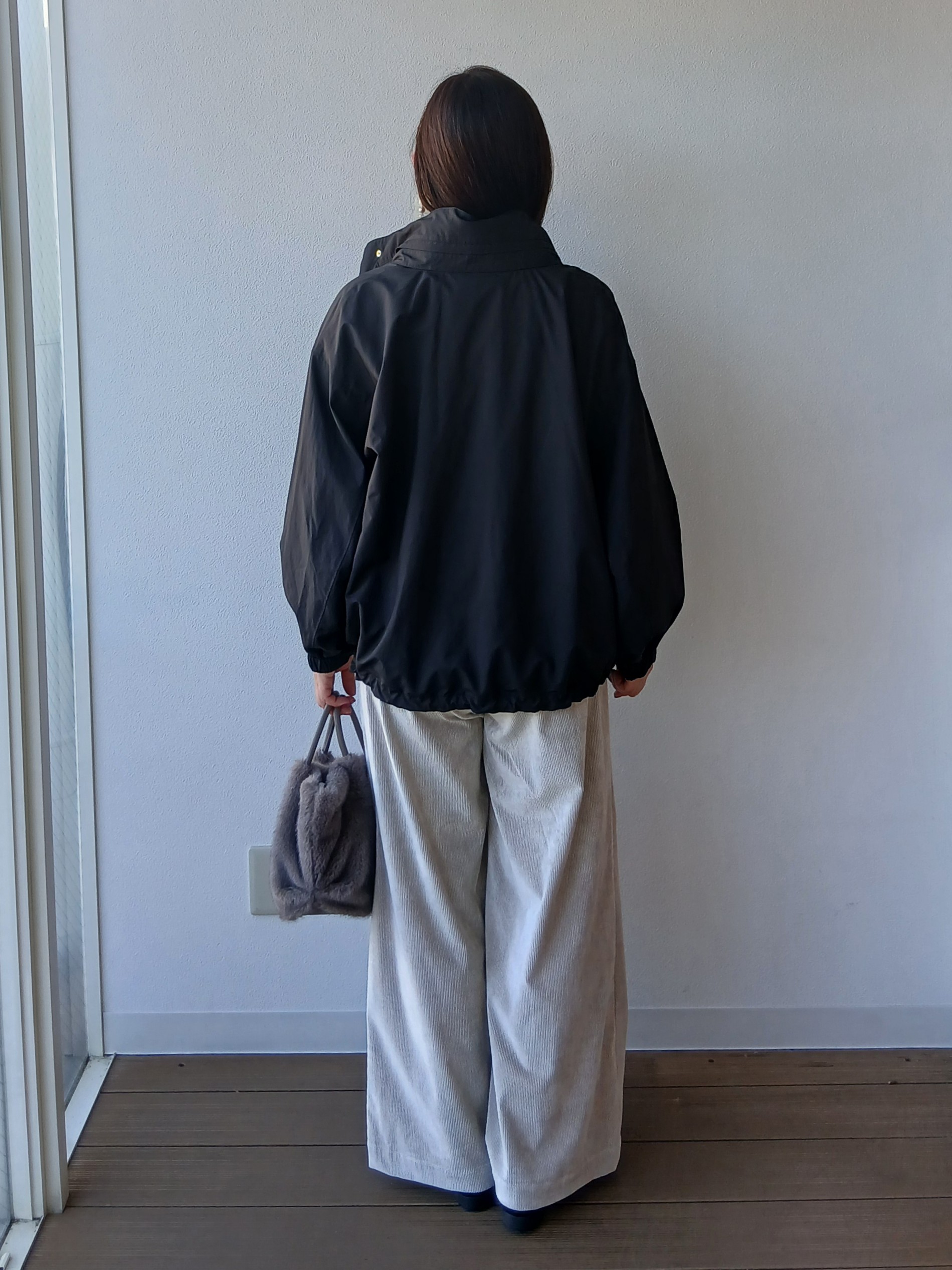 なみきさんの「UNTITLED｜【撥水/軽アウター/2way】タフタマウンテンパーカー」を使ったコーディネート
