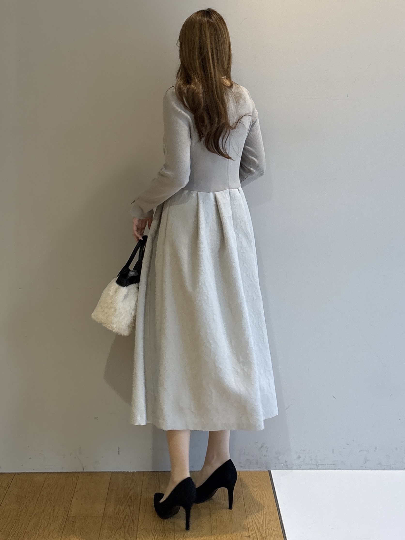 sayaさんの「UNTITLED｜ニットドッキングワンピース」を使ったコーディネート