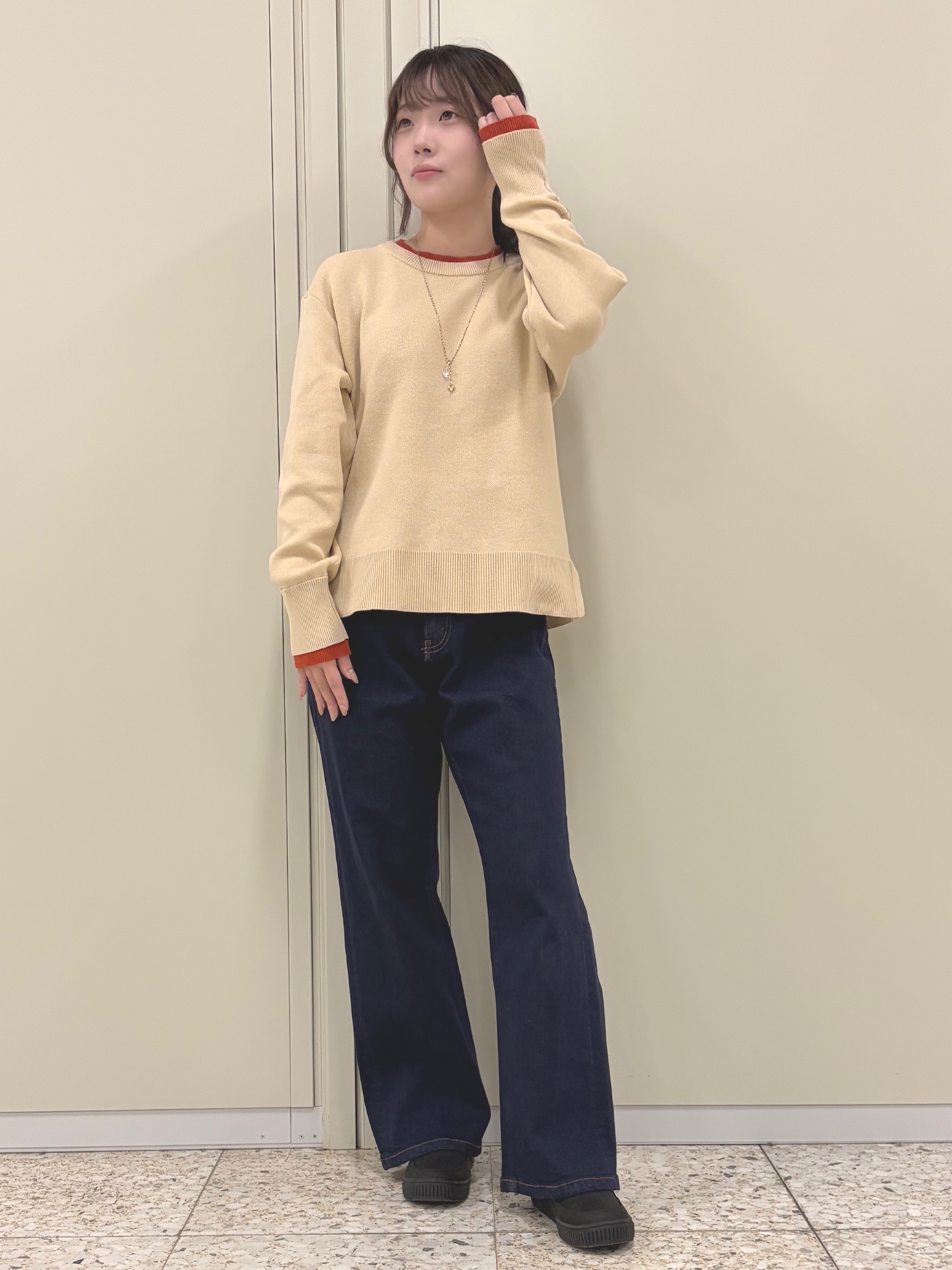ひよりん⭐️さんの「SHOO･LA･RUE｜【S-LL/ゆるシルエット】体型カバーしながらスマートに魅せる ラインジャカードコーディガン」を使ったコーディネート
