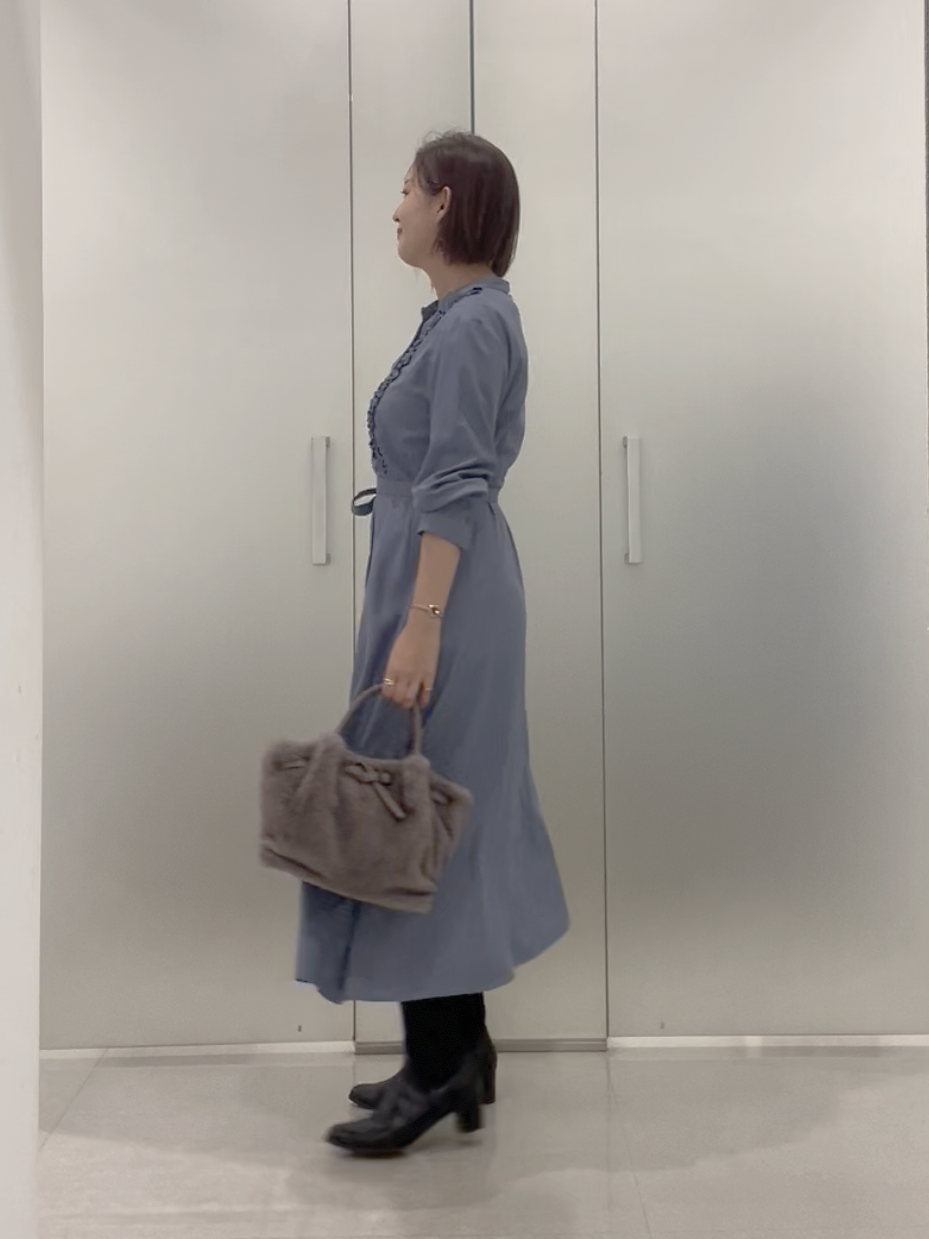 まどかさんの「UNTITLED｜【着映えアイテム】フロントフリルディティールワンピース」を使ったコーディネート