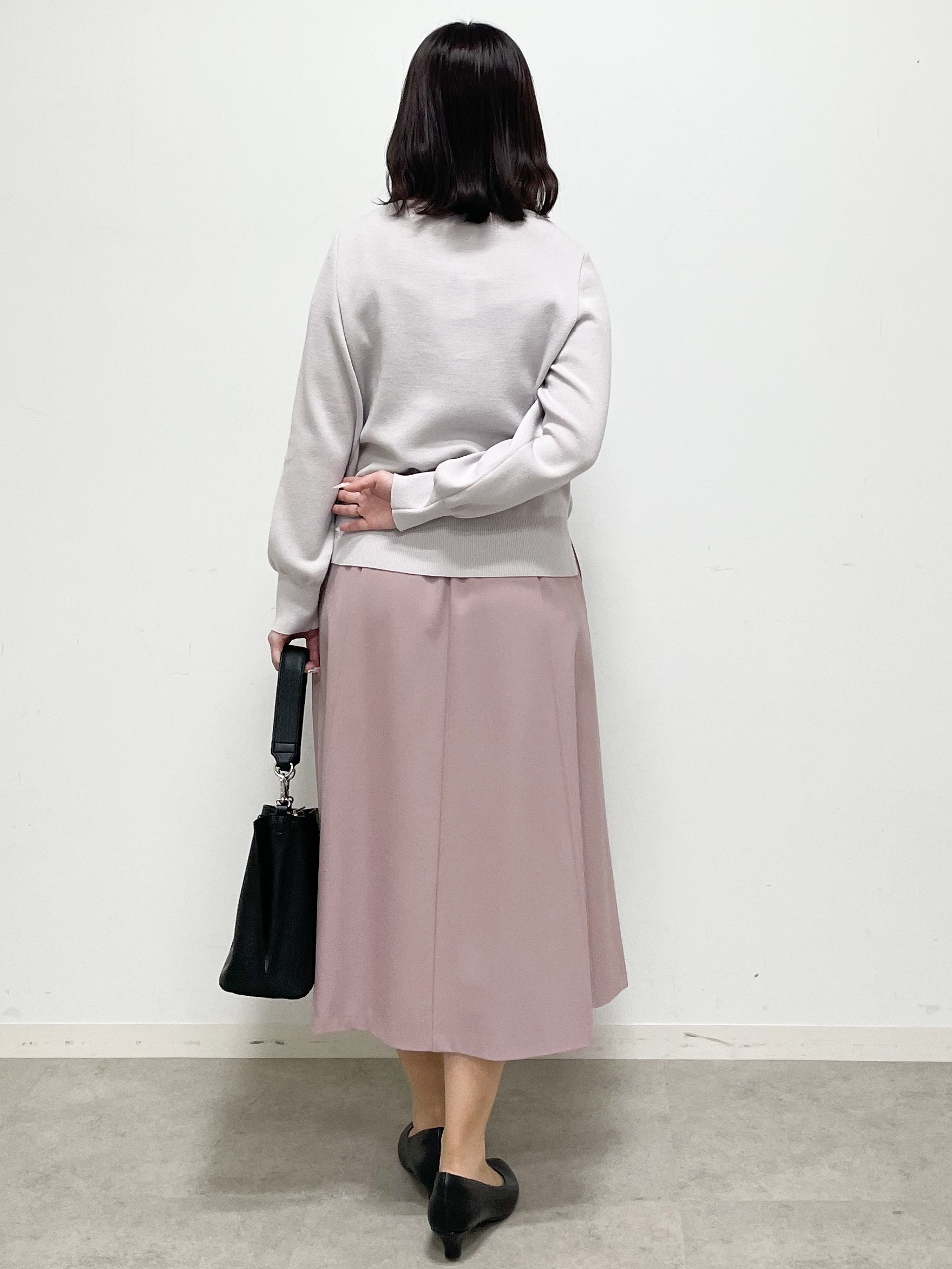 yukariさんの「Reflect｜【マシンウォッシュ】レース風編み柄ニット」を使ったコーディネート