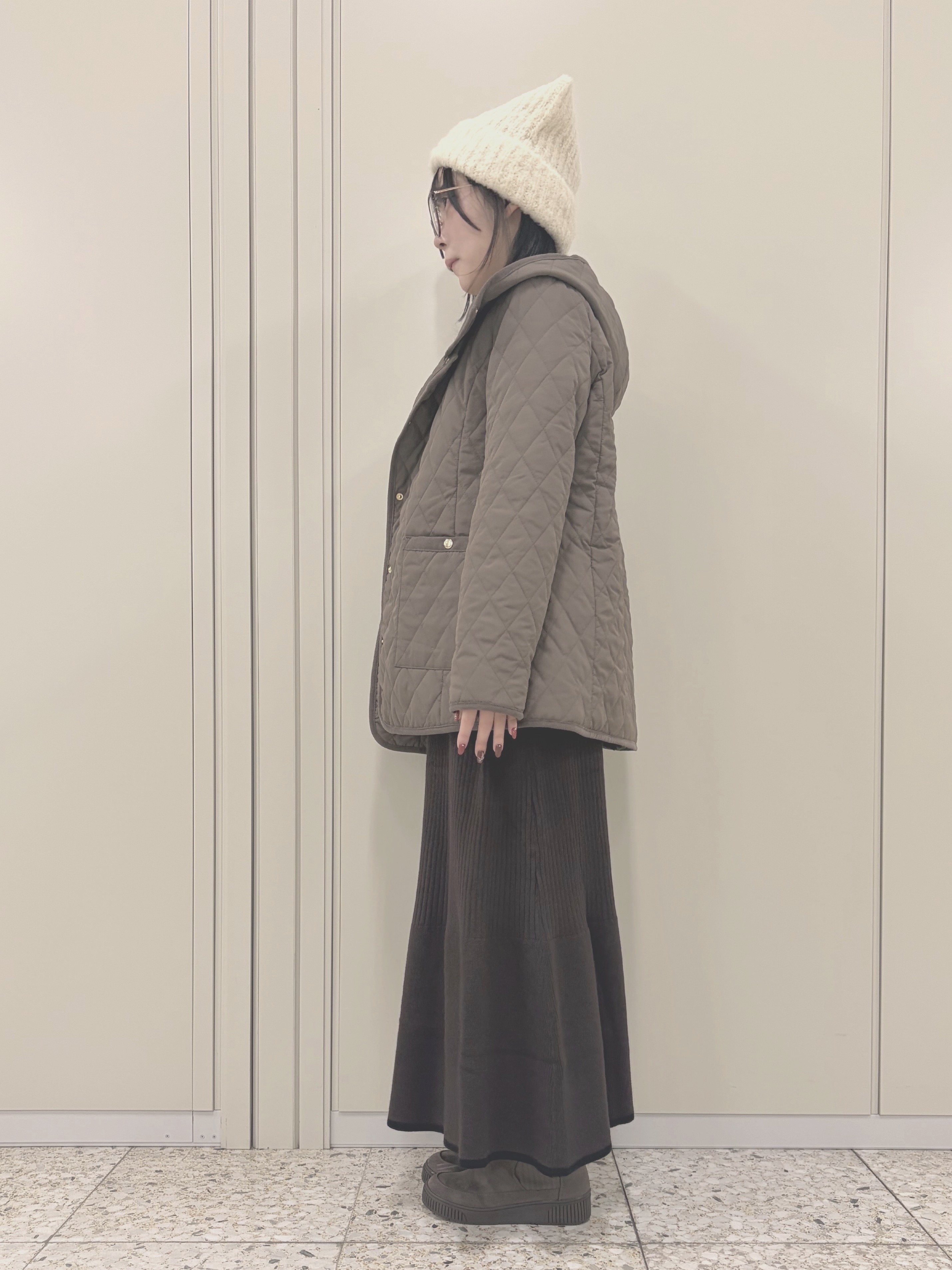 ひよりん⭐️さんの「SHOO･LA･RUE｜【撥水/S-LL/洗濯機可】2WAY中綿キルトジャケット」を使ったコーディネート