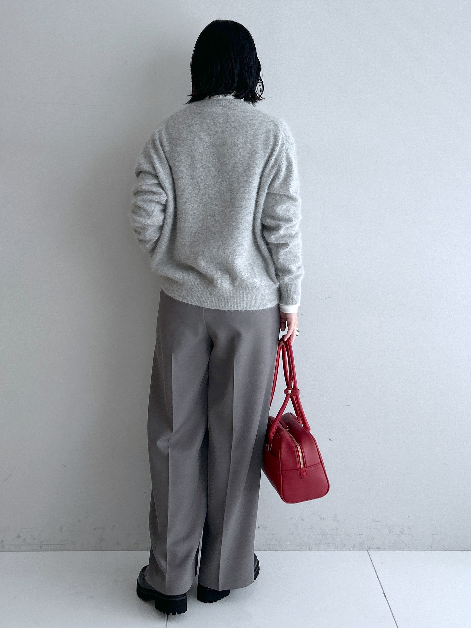 Hirokaさんの「Dessin｜【洗える/ふんわりやわらかい/8色展開】フォックスウールブレンド ニットカーディガン」を使ったコーディネート