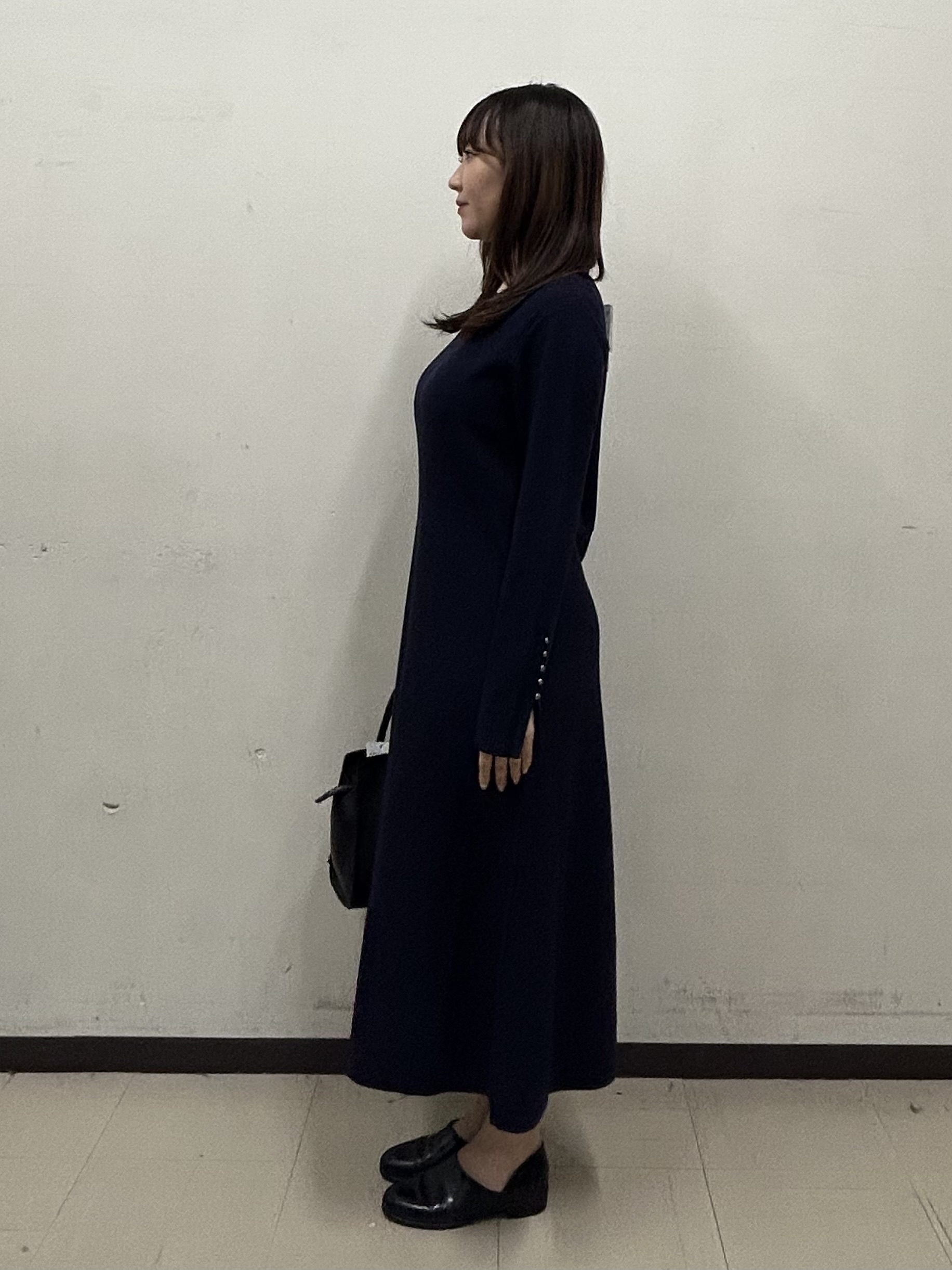 noeさんの「INDIVI｜【一着でコーデ完成！】ニットコンビ 美スタイルワンピース」を使ったコーディネート