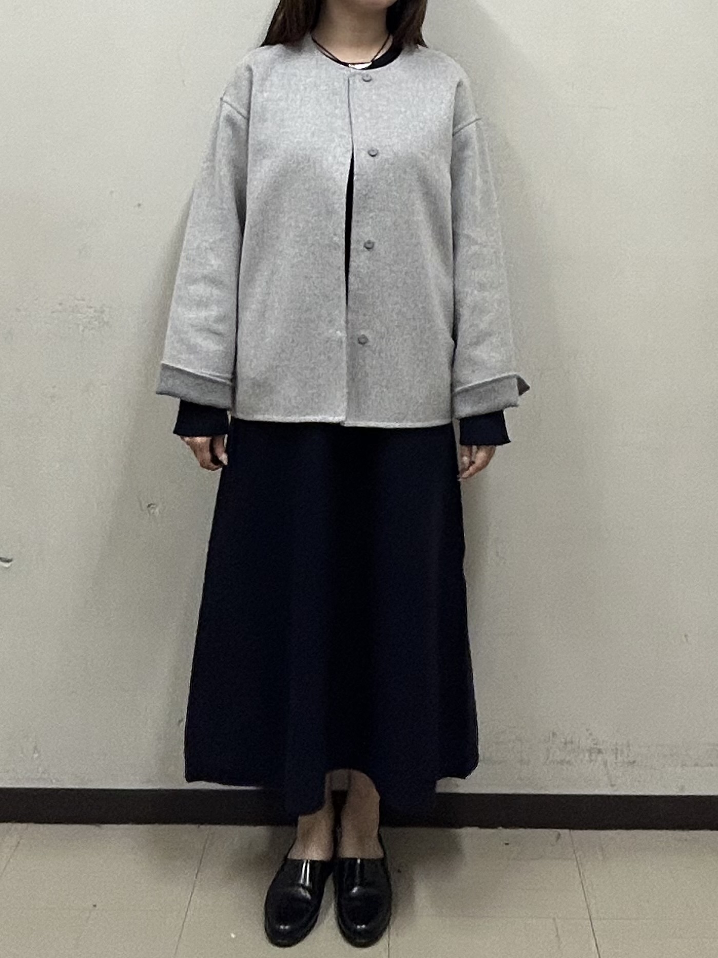 noeさんの「INDIVI｜【一着でコーデ完成！】ニットコンビ 美スタイルワンピース」を使ったコーディネート