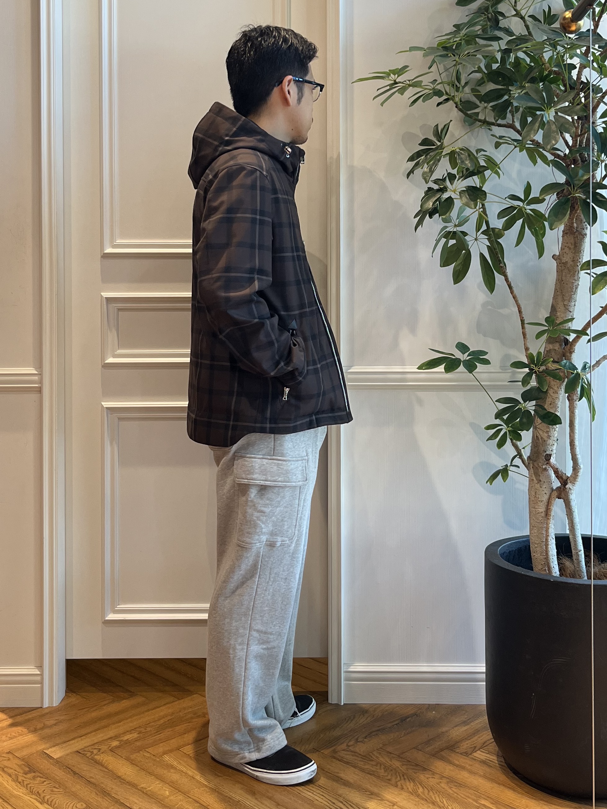 Tokuさんの「DRESSTERIOR｜チェックマウンテンパーカー」を使ったコーディネート