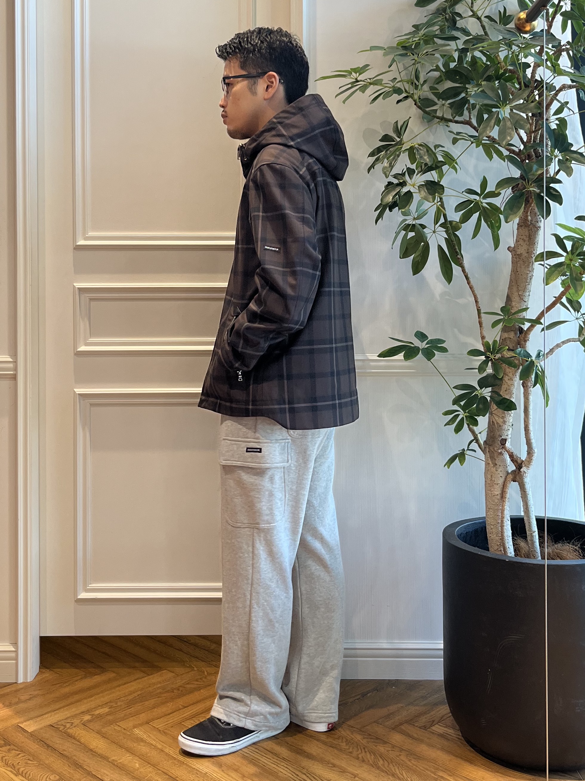 Tokuさんの「DRESSTERIOR｜チェックマウンテンパーカー」を使ったコーディネート