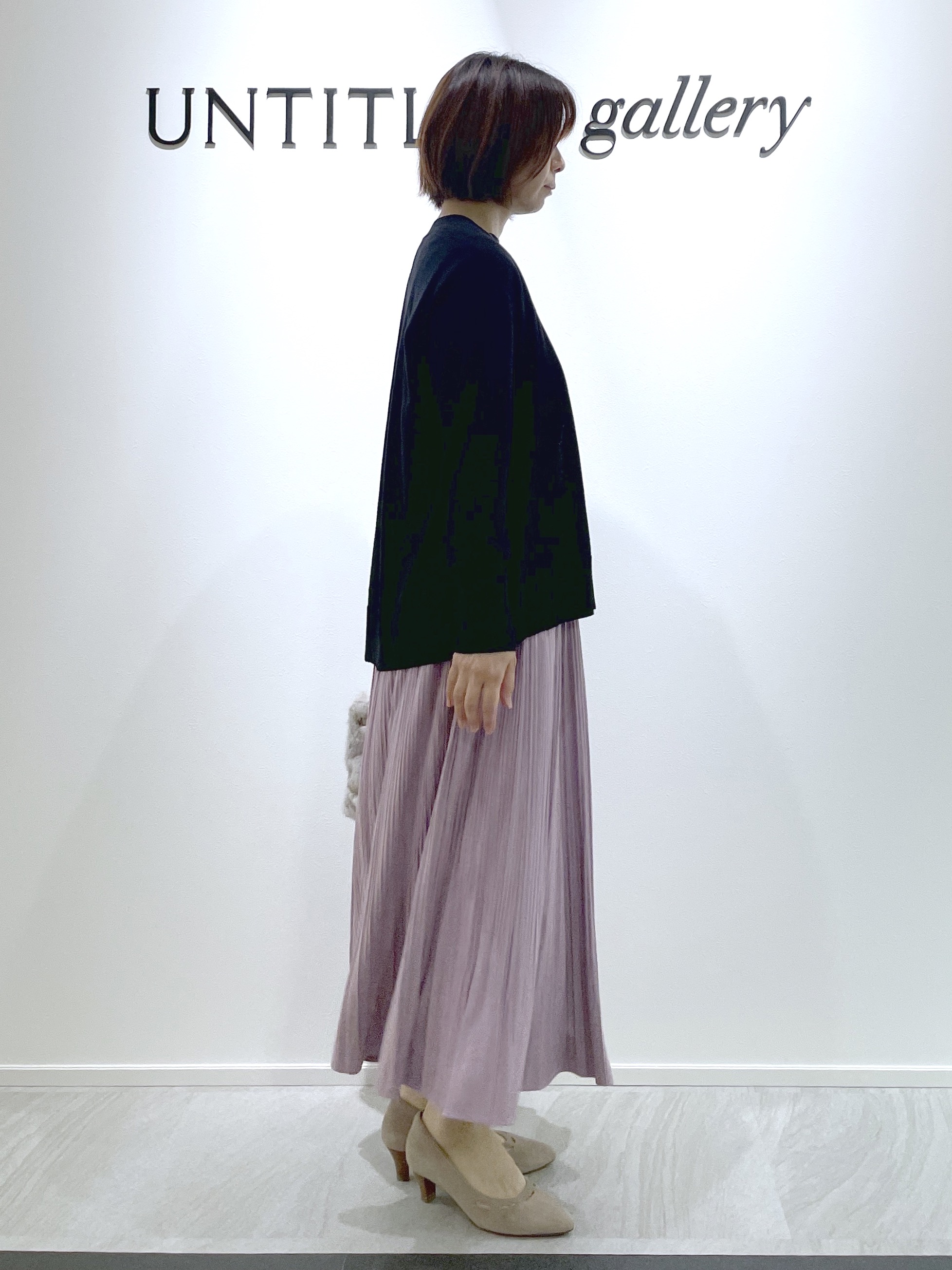 hanaさんの「UNTITLED｜【アンサンブル可/秋羽織り/通勤】シルクウールカシミヤカーディガン」を使ったコーディネート