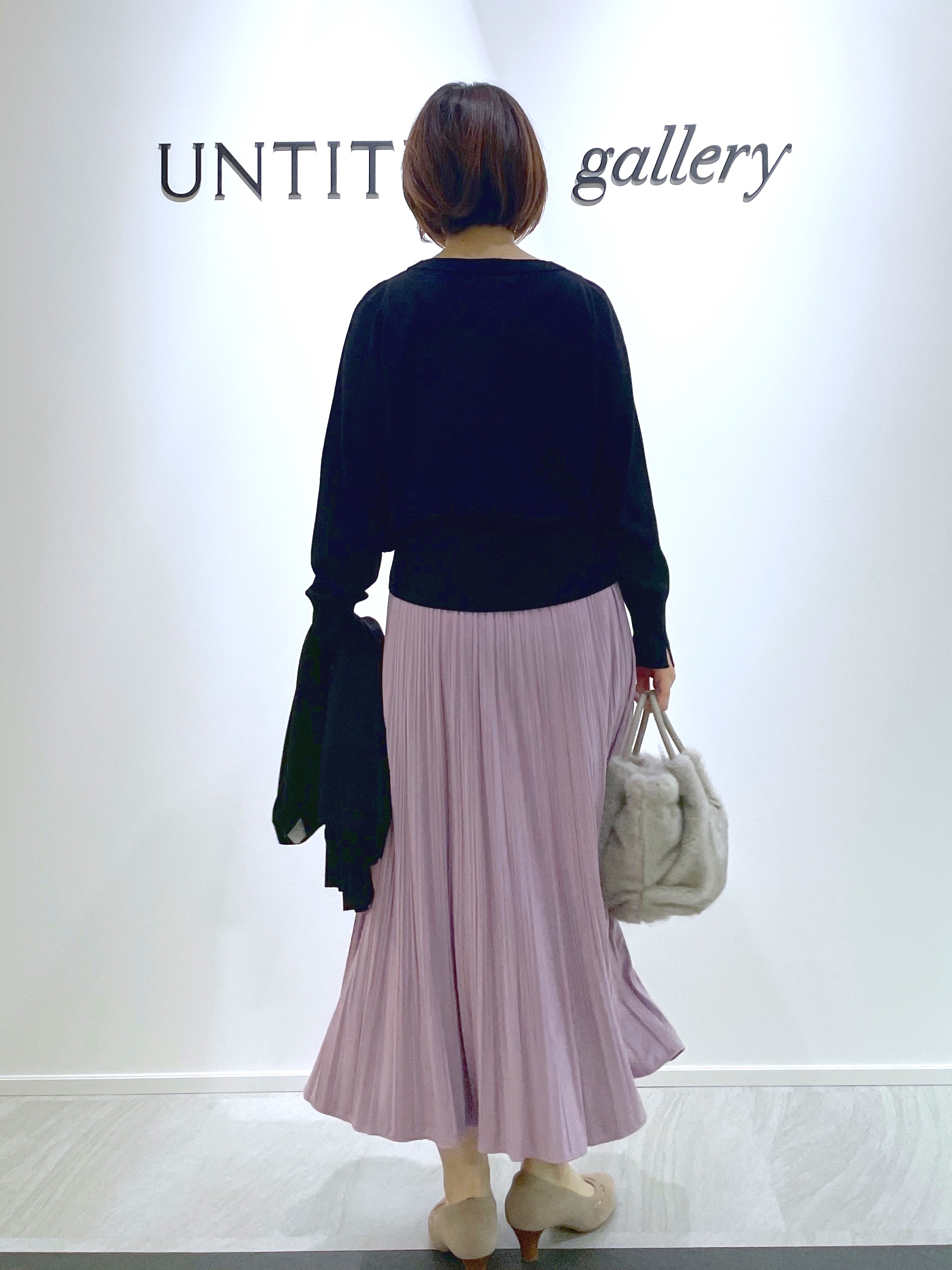 hanaさんの「UNTITLED｜【アンサンブル可/秋羽織り/通勤】シルクウールカシミヤカーディガン」を使ったコーディネート