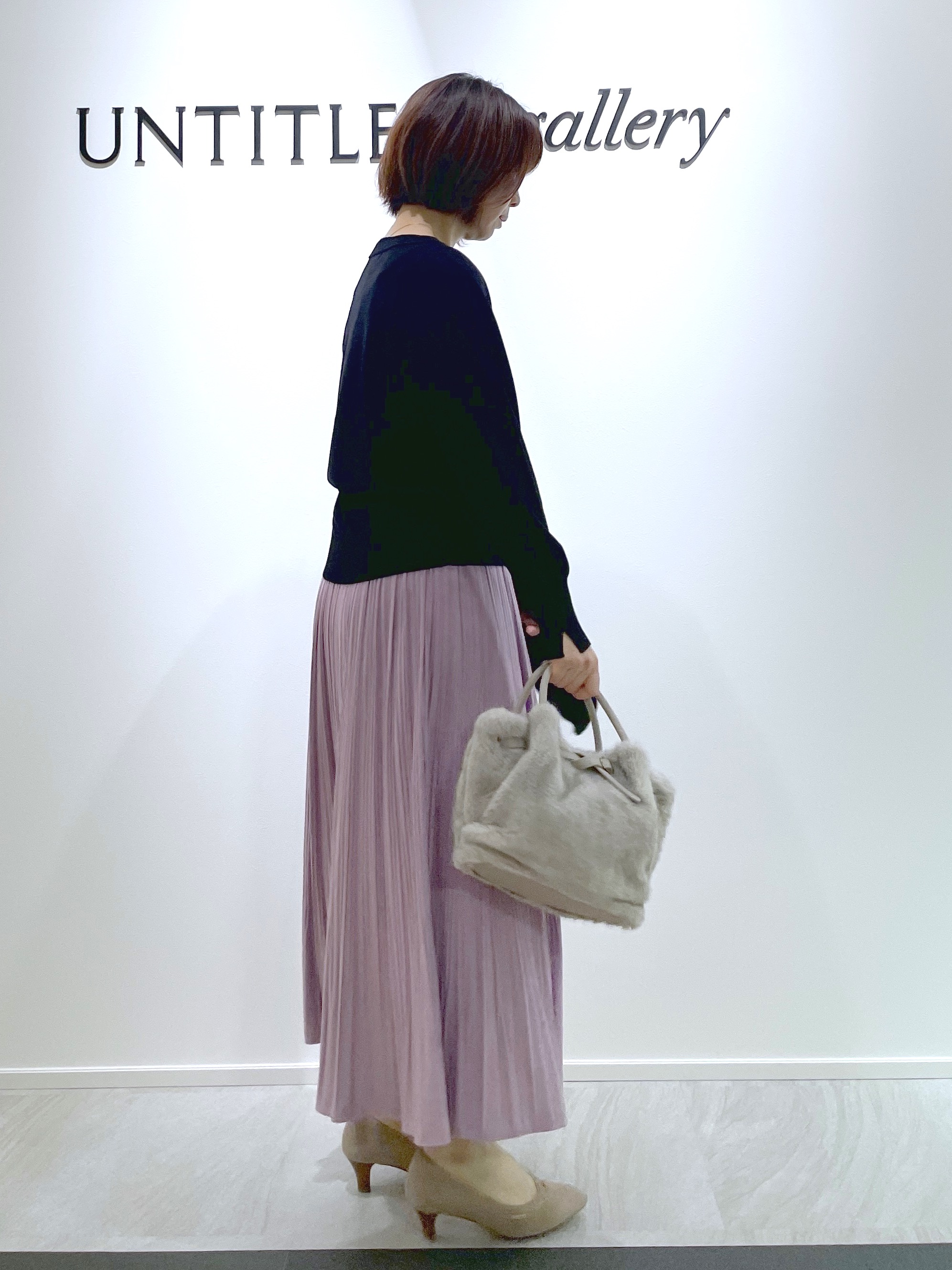 hanaさんの「UNTITLED｜【アンサンブル可/秋羽織り/通勤】シルクウールカシミヤカーディガン」を使ったコーディネート