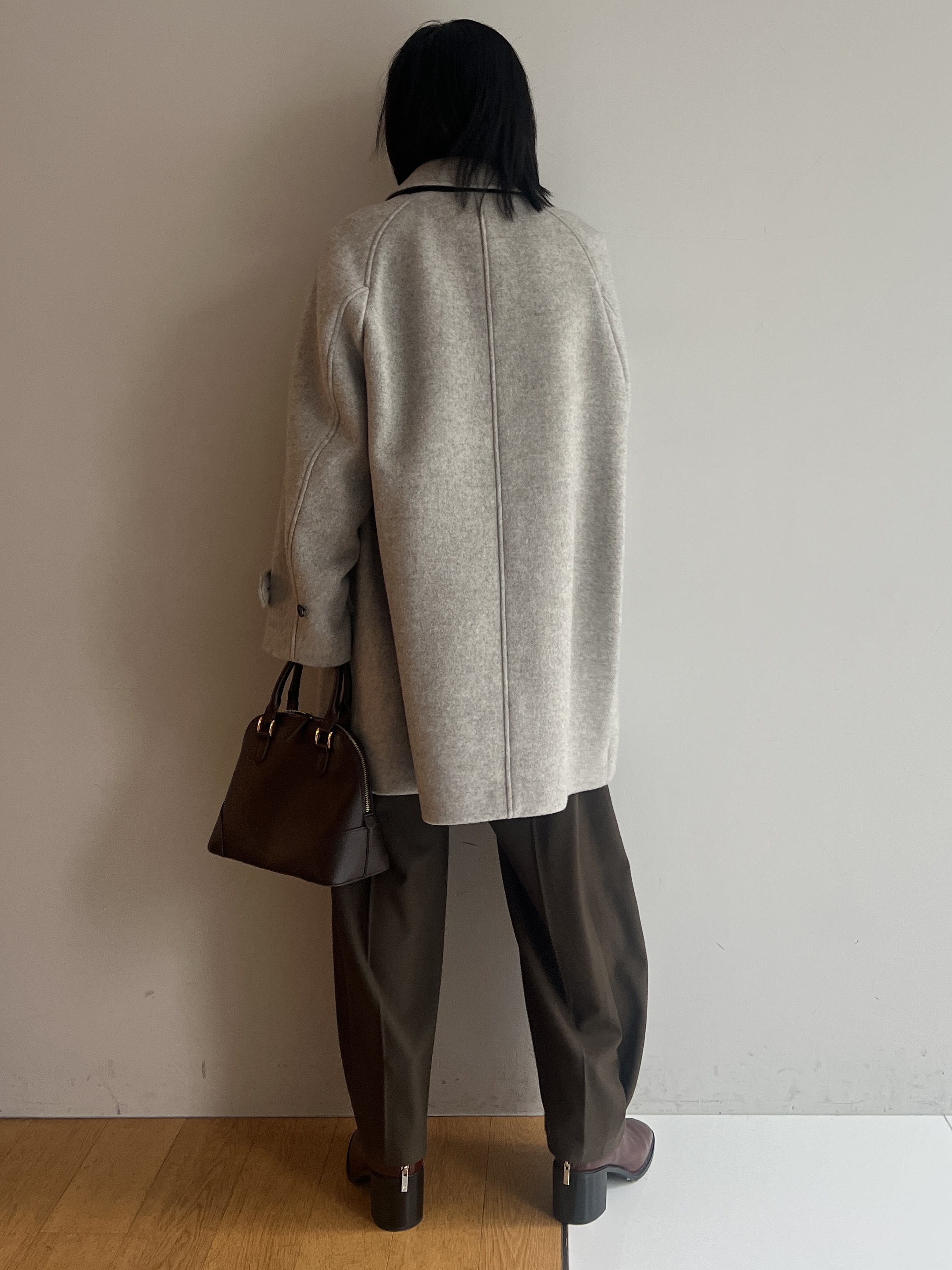 misaさんの「DRESSTERIOR｜【２WAY/良質ウール】バルマカンコクーンコート」を使ったコーディネート