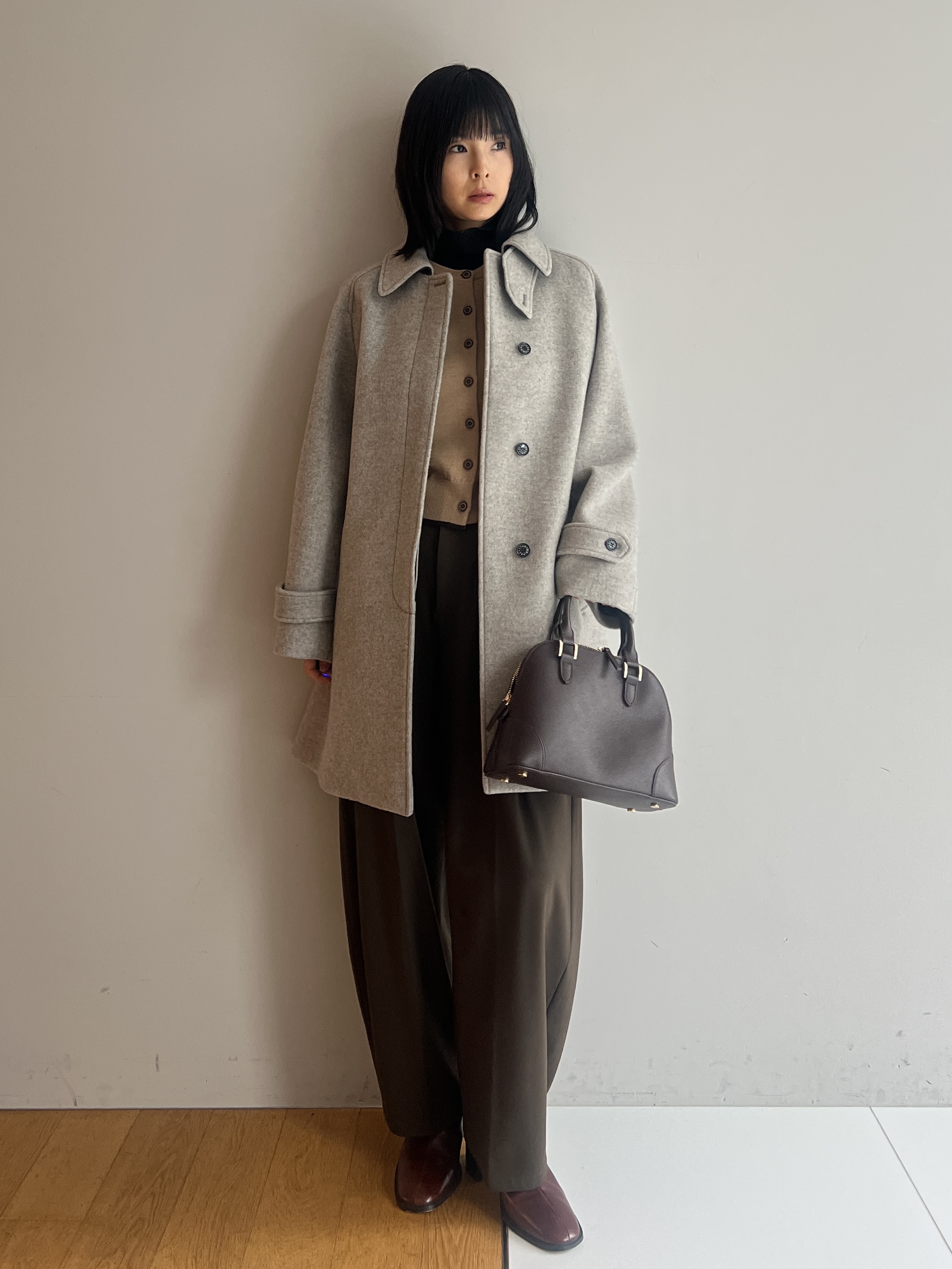misaさんの「DRESSTERIOR｜【２WAY/良質ウール】バルマカンコクーンコート」を使ったコーディネート