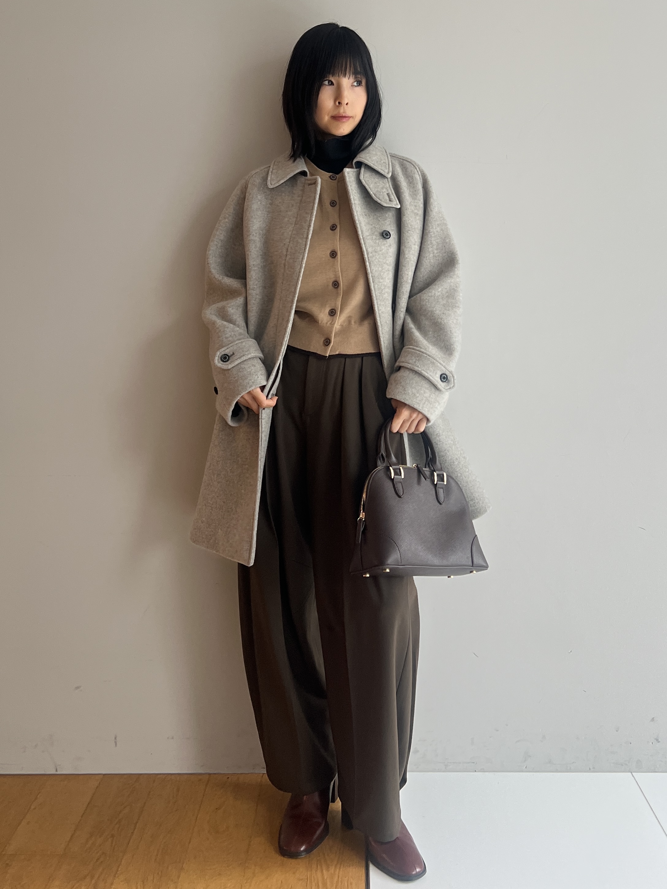 misaさんの「DRESSTERIOR｜【２WAY/良質ウール】バルマカンコクーンコート」を使ったコーディネート