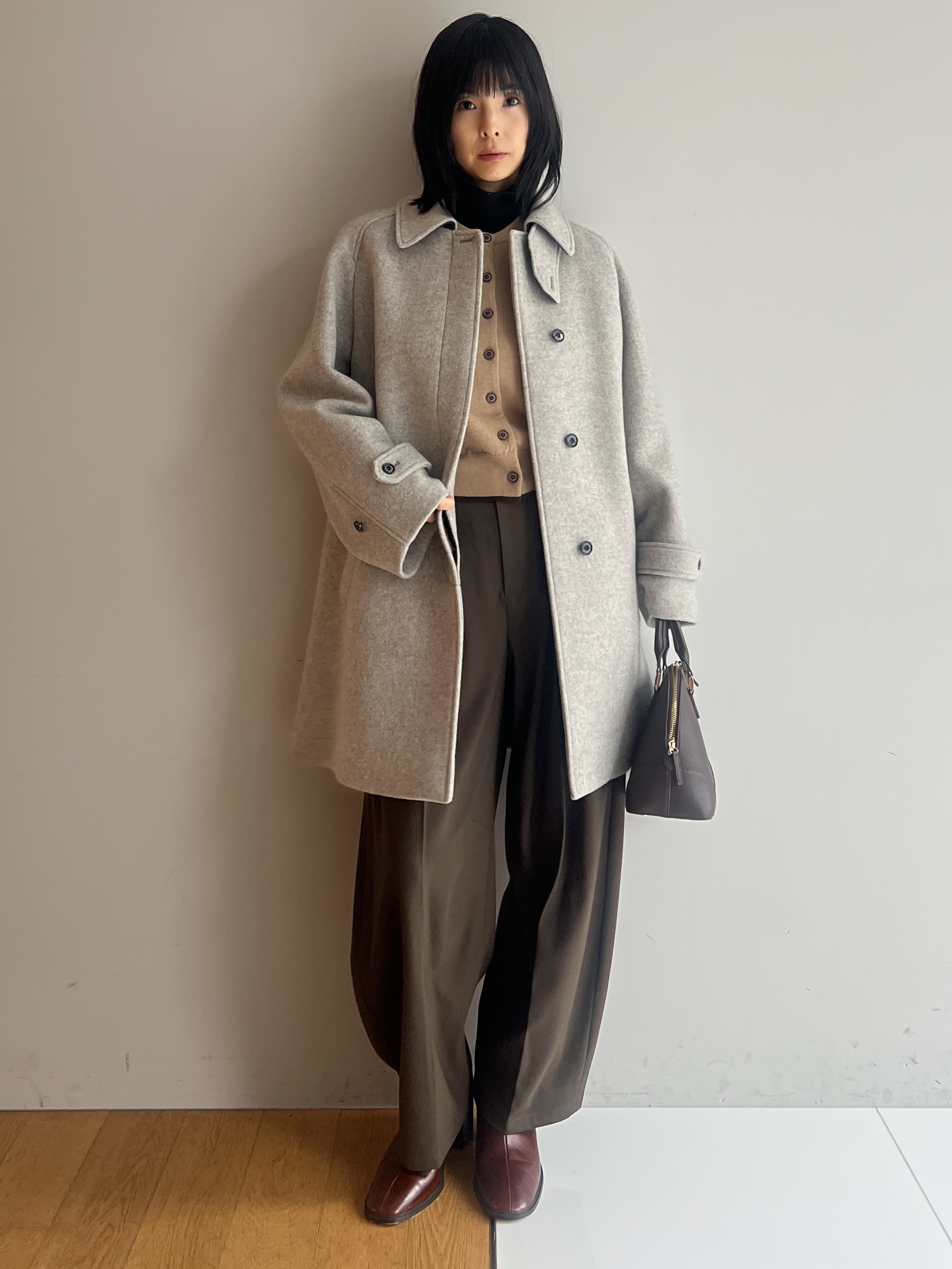 misaさんの「DRESSTERIOR｜【２WAY/良質ウール】バルマカンコクーンコート」を使ったコーディネート