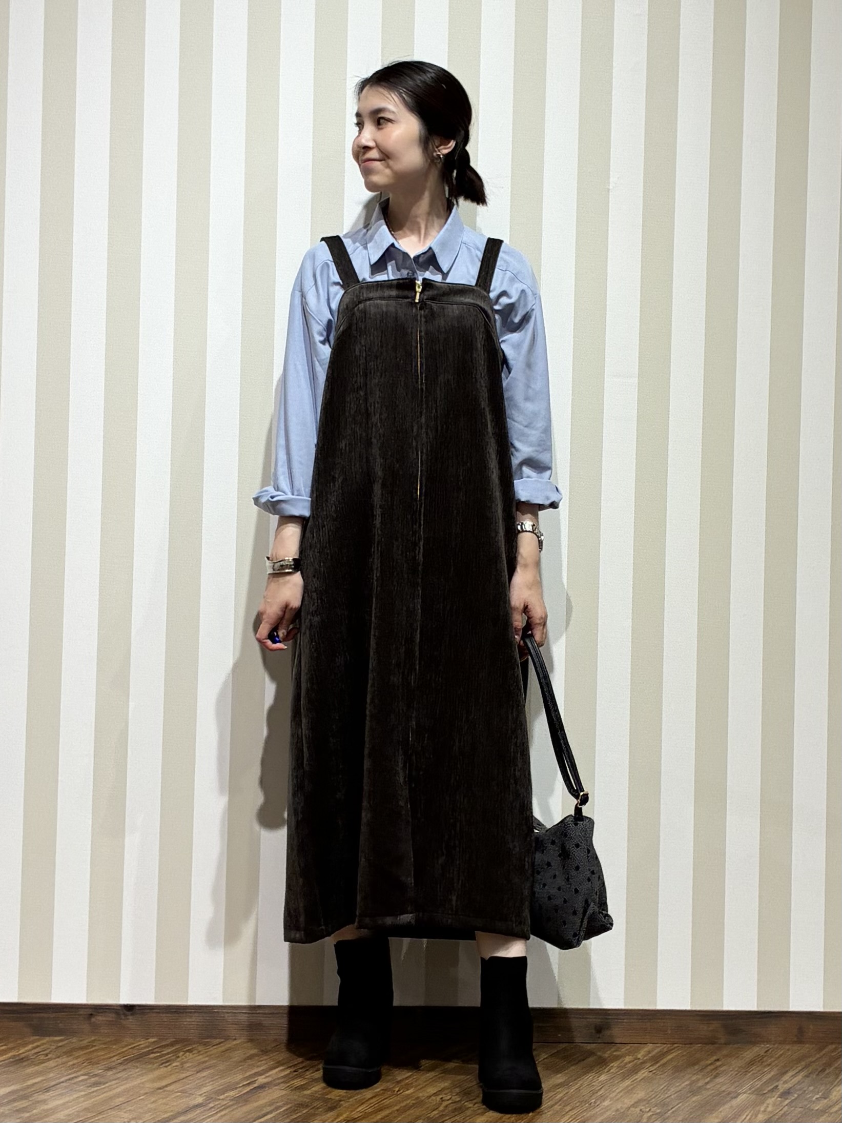 SAOさんの「SHOO･LA･RUE｜【洗濯機可/撥水/マルチWAY】ファーライナー付き 毎日欲張りマンパ」を使ったコーディネート