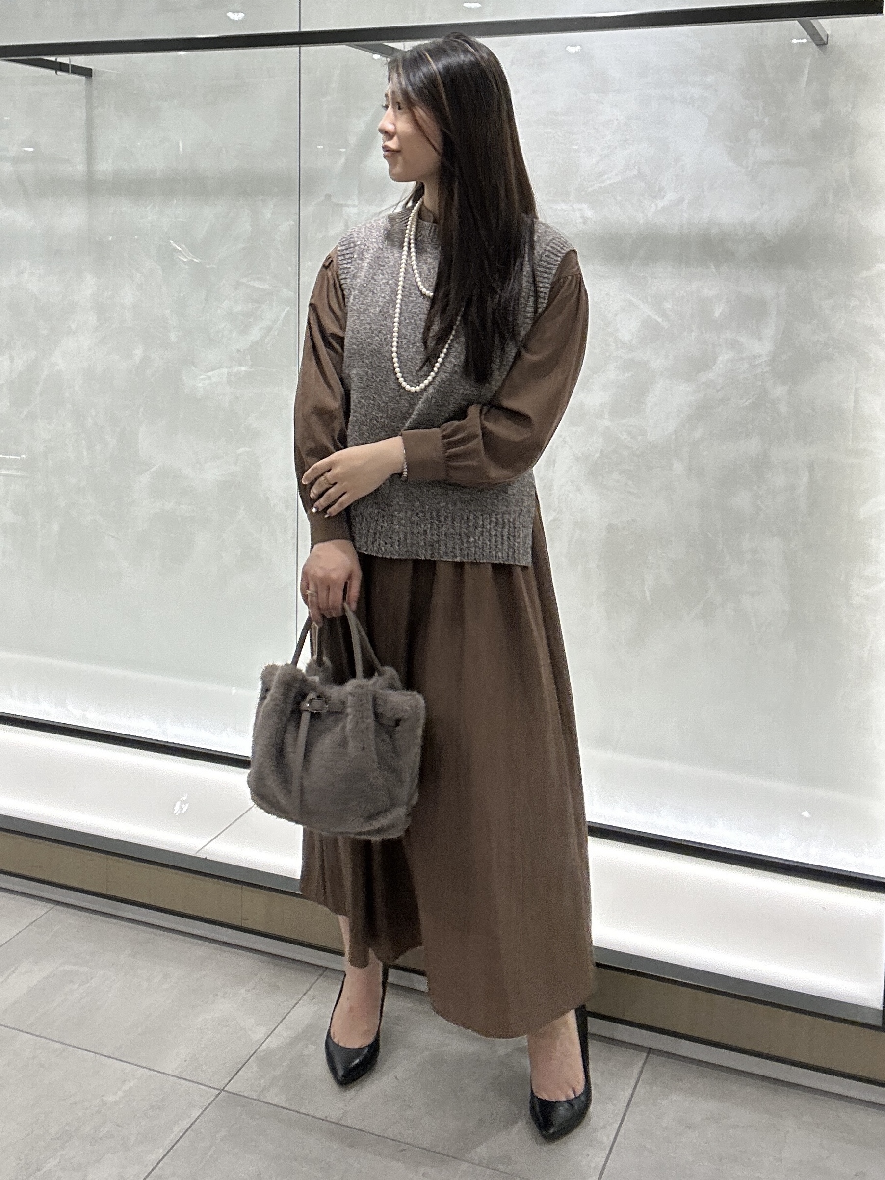 YURIさんの「UNTITLED｜フロントベルトフェイファーバッグ」を使ったコーディネート
