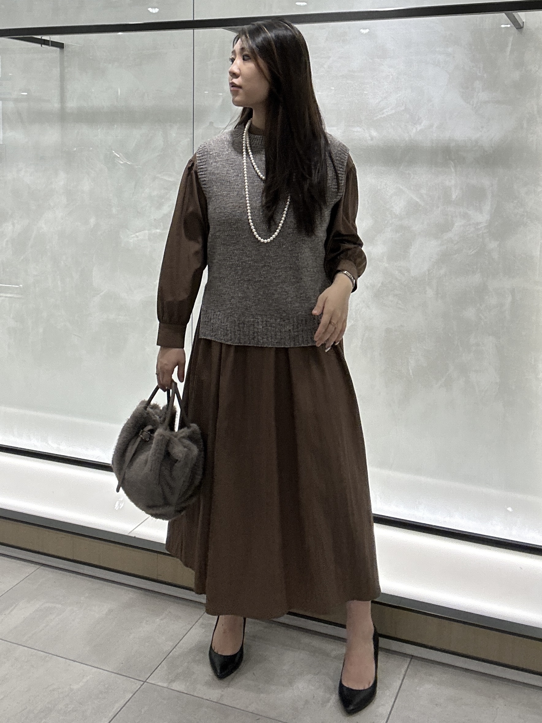 YURIさんの「UNTITLED｜フロントベルトフェイファーバッグ」を使ったコーディネート