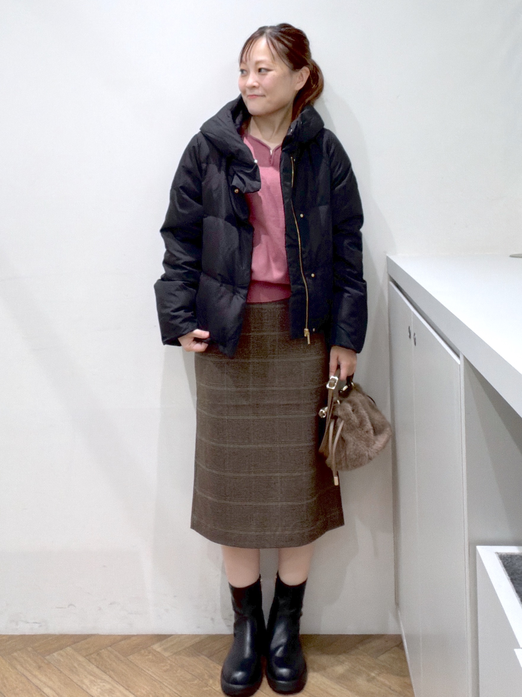 Junさんの「index｜河田ダウンショートコート 【洗濯機OK／静電気防止（裏地）／撥水／XS-3L】」を使ったコーディネート