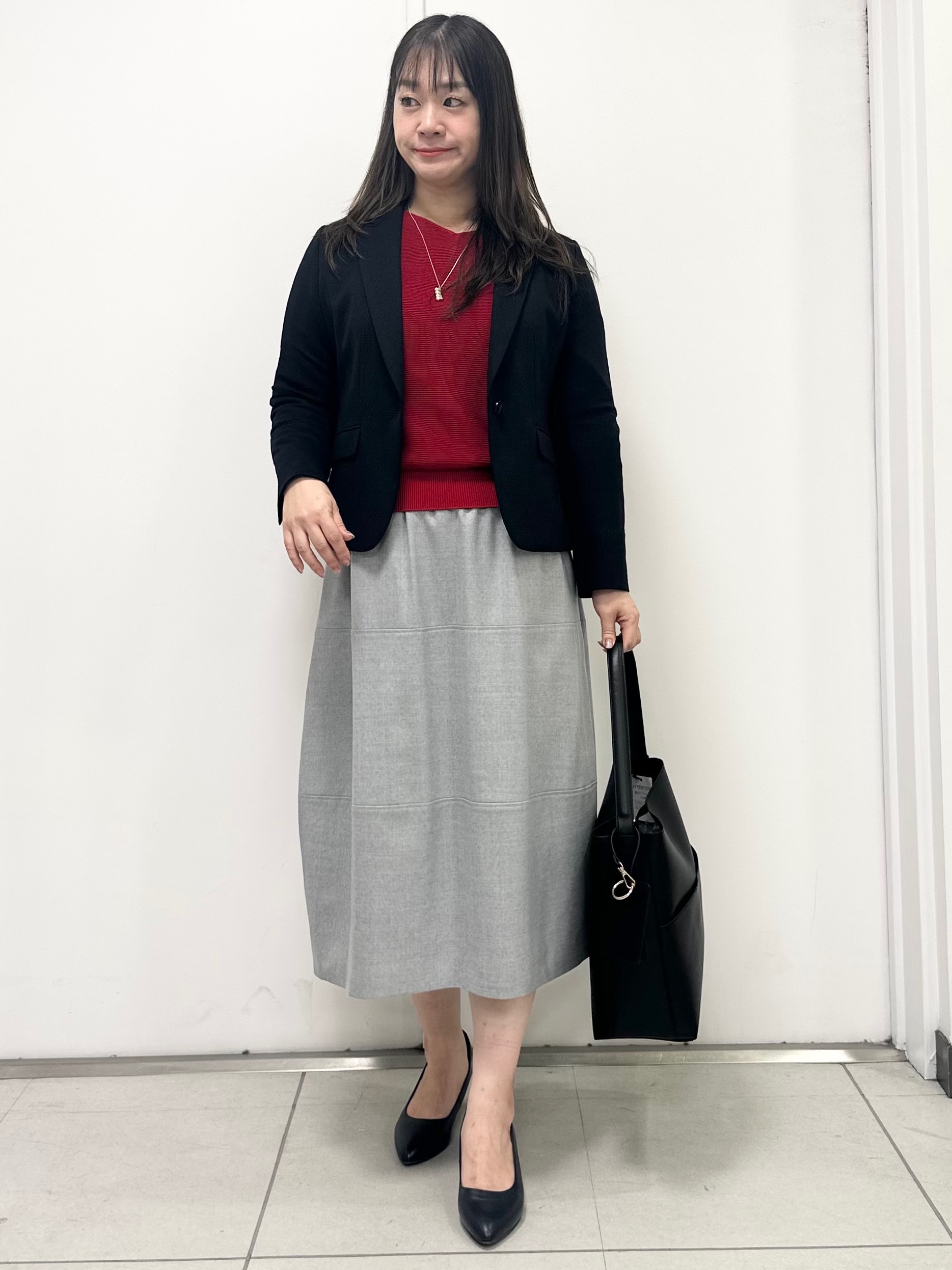 miさんの「Reflect｜【マシンウォッシュ】ホールガーメントニット」を使ったコーディネート