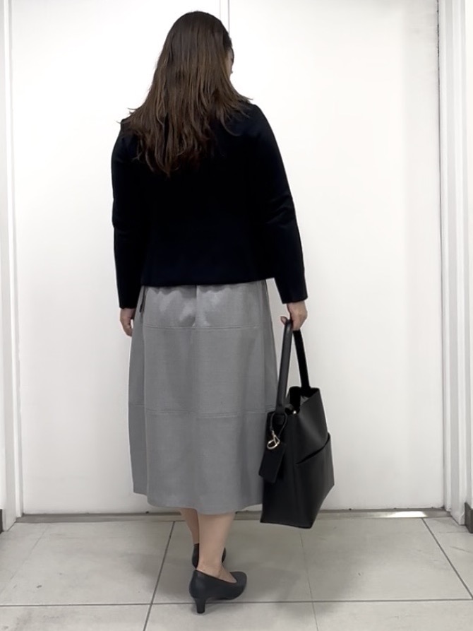 miさんの「Reflect｜【マシンウォッシュ】ホールガーメントニット」を使ったコーディネート