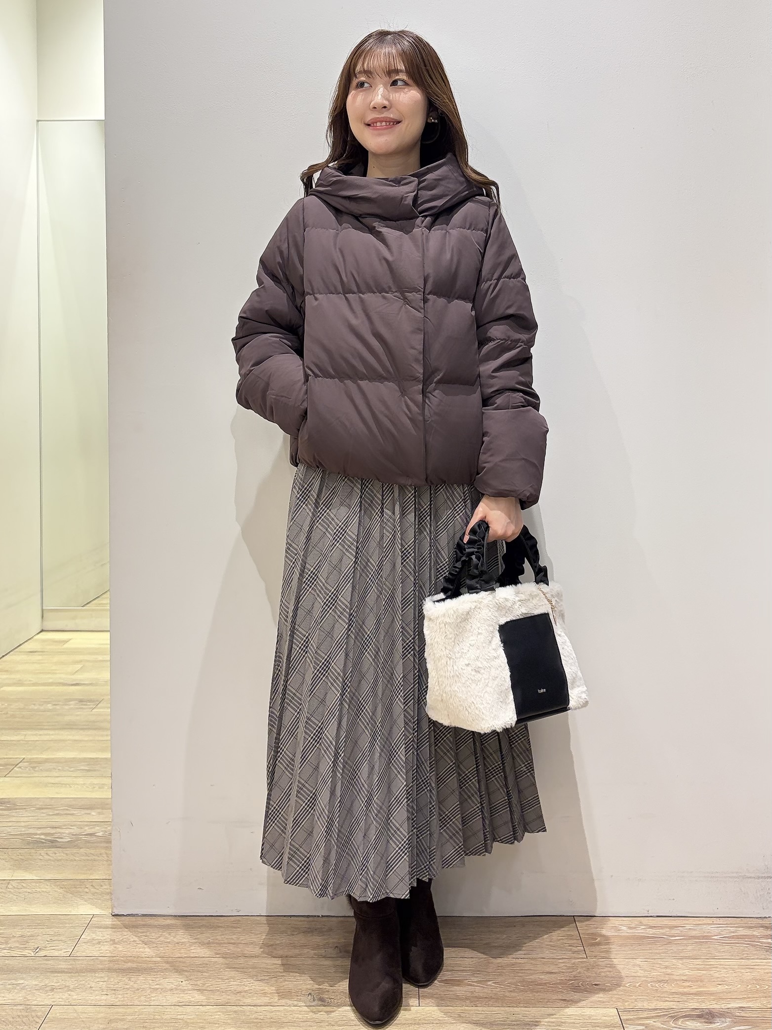 MOMOさんの「index｜河田ダウンショートコート 【洗濯機OK／静電気防止（裏地）／撥水／XS-3L】」を使ったコーディネート