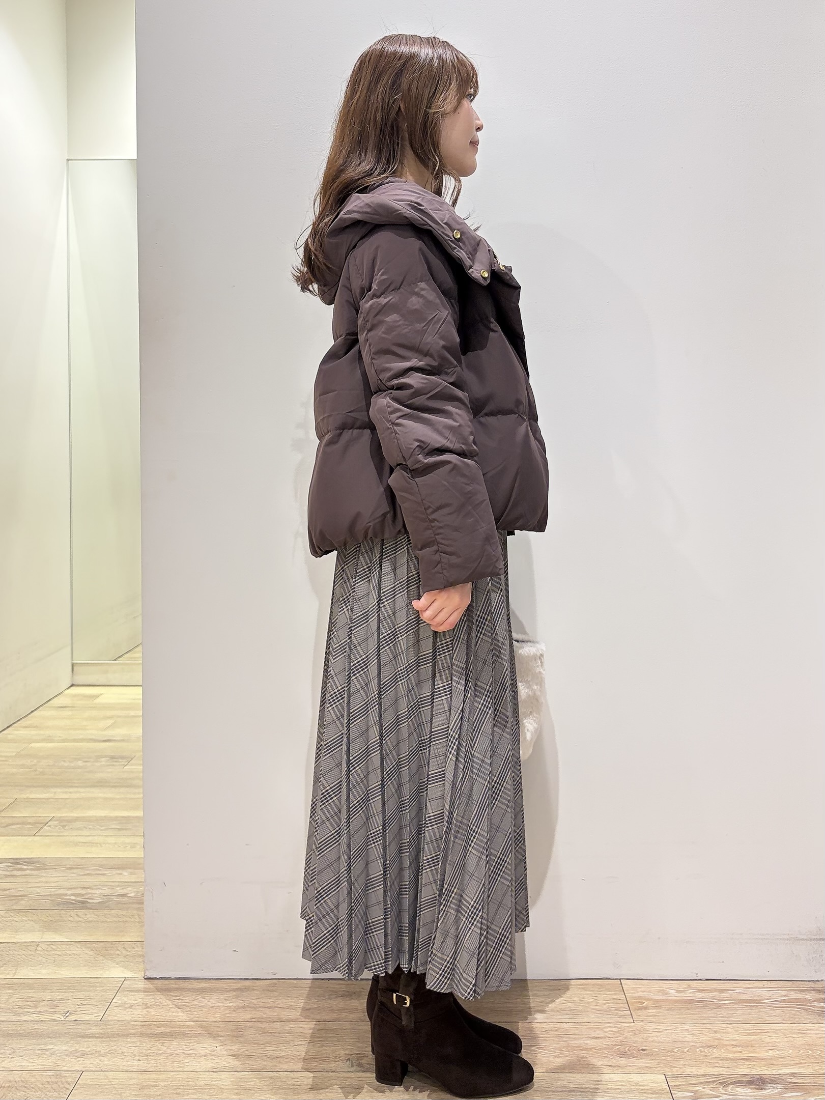 MOMOさんの「index｜河田ダウンショートコート 【洗濯機OK／静電気防止（裏地）／撥水／XS-3L】」を使ったコーディネート