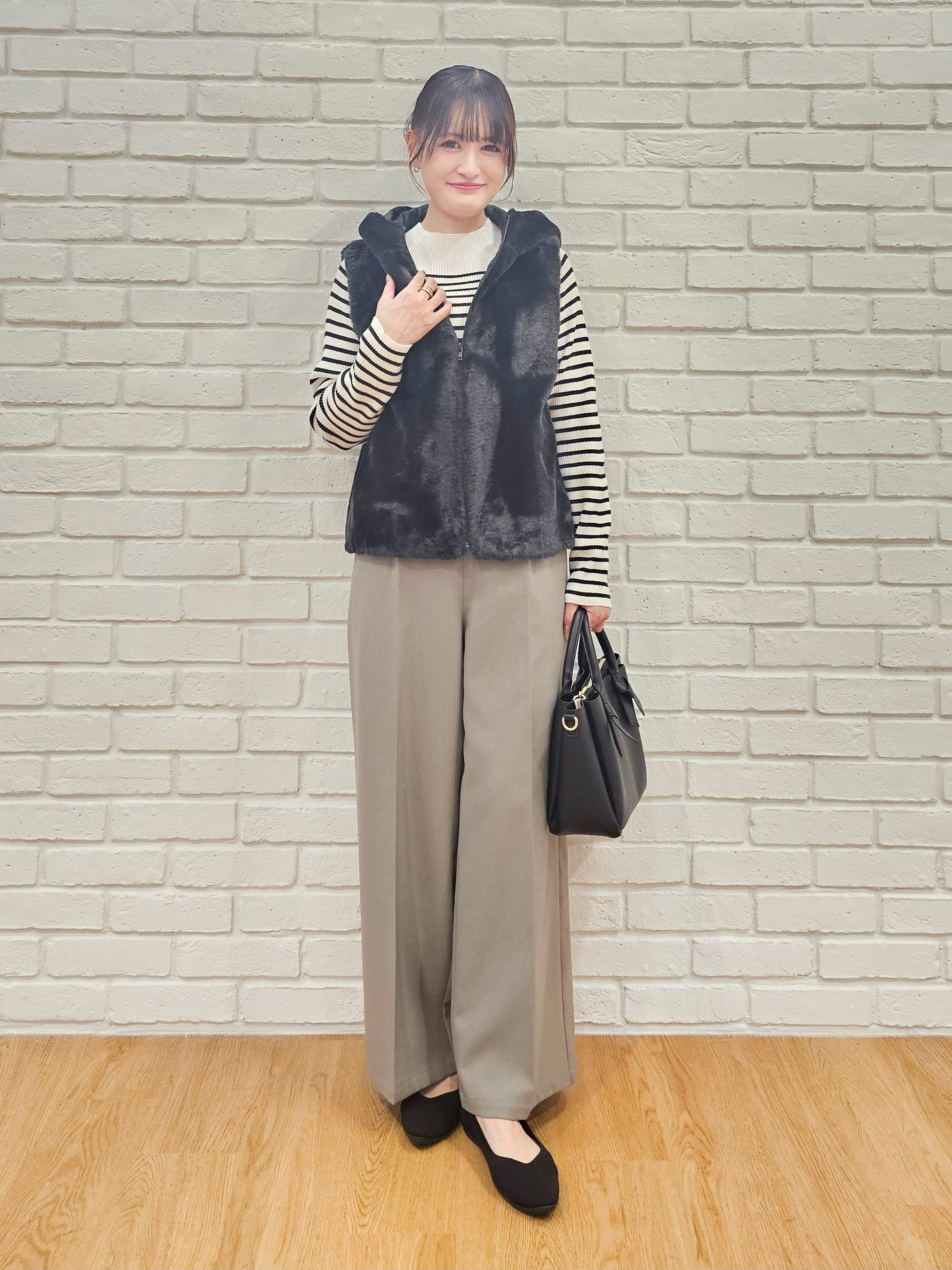 ゆゆさんの「SHOO･LA･RUE｜【洗濯機可/撥水/マルチWAY】ファーライナー付き 毎日欲張りマンパ」を使ったコーディネート