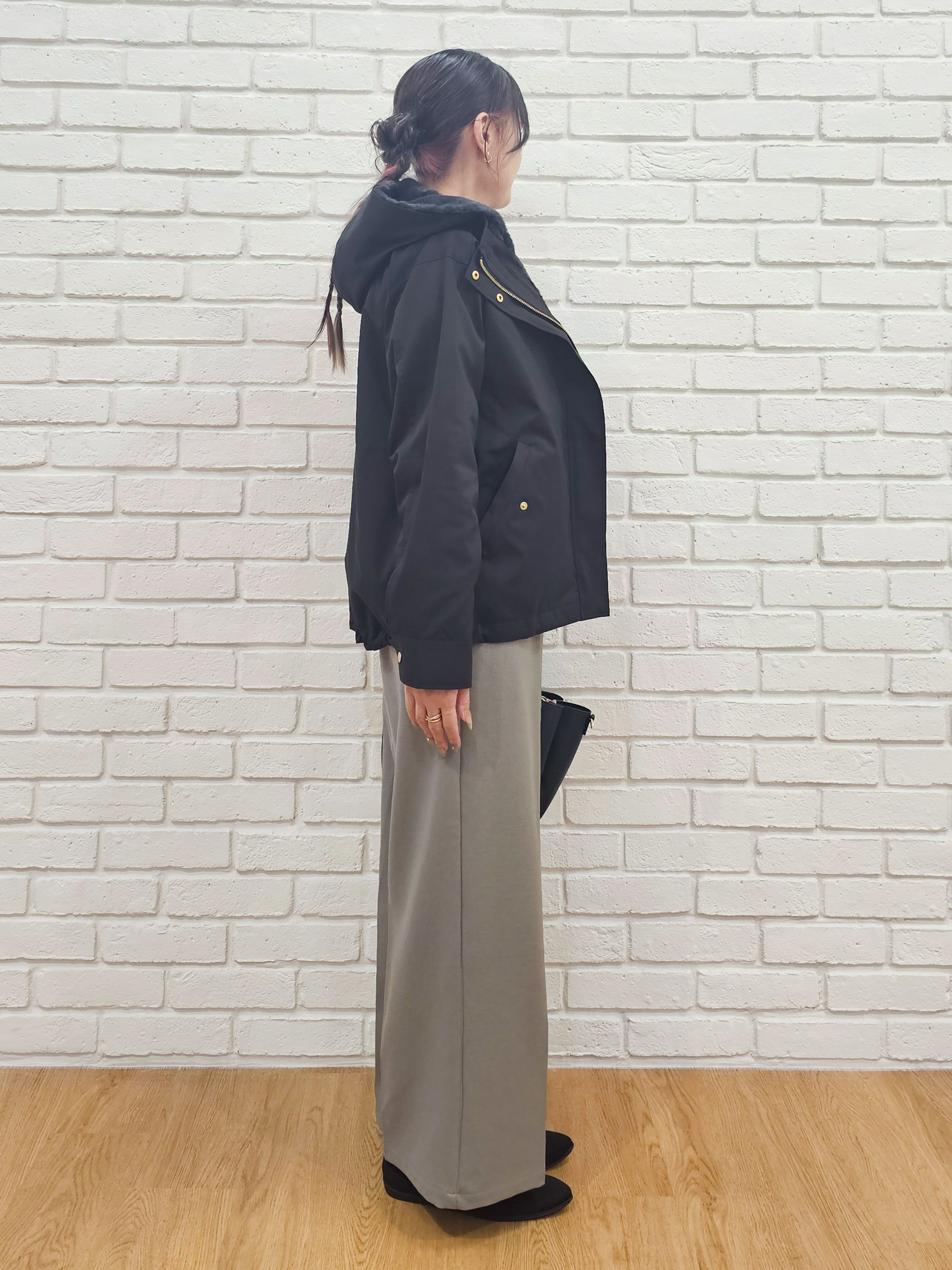 ゆゆさんの「SHOO･LA･RUE｜【洗濯機可/撥水/マルチWAY】ファーライナー付き 毎日欲張りマンパ」を使ったコーディネート
