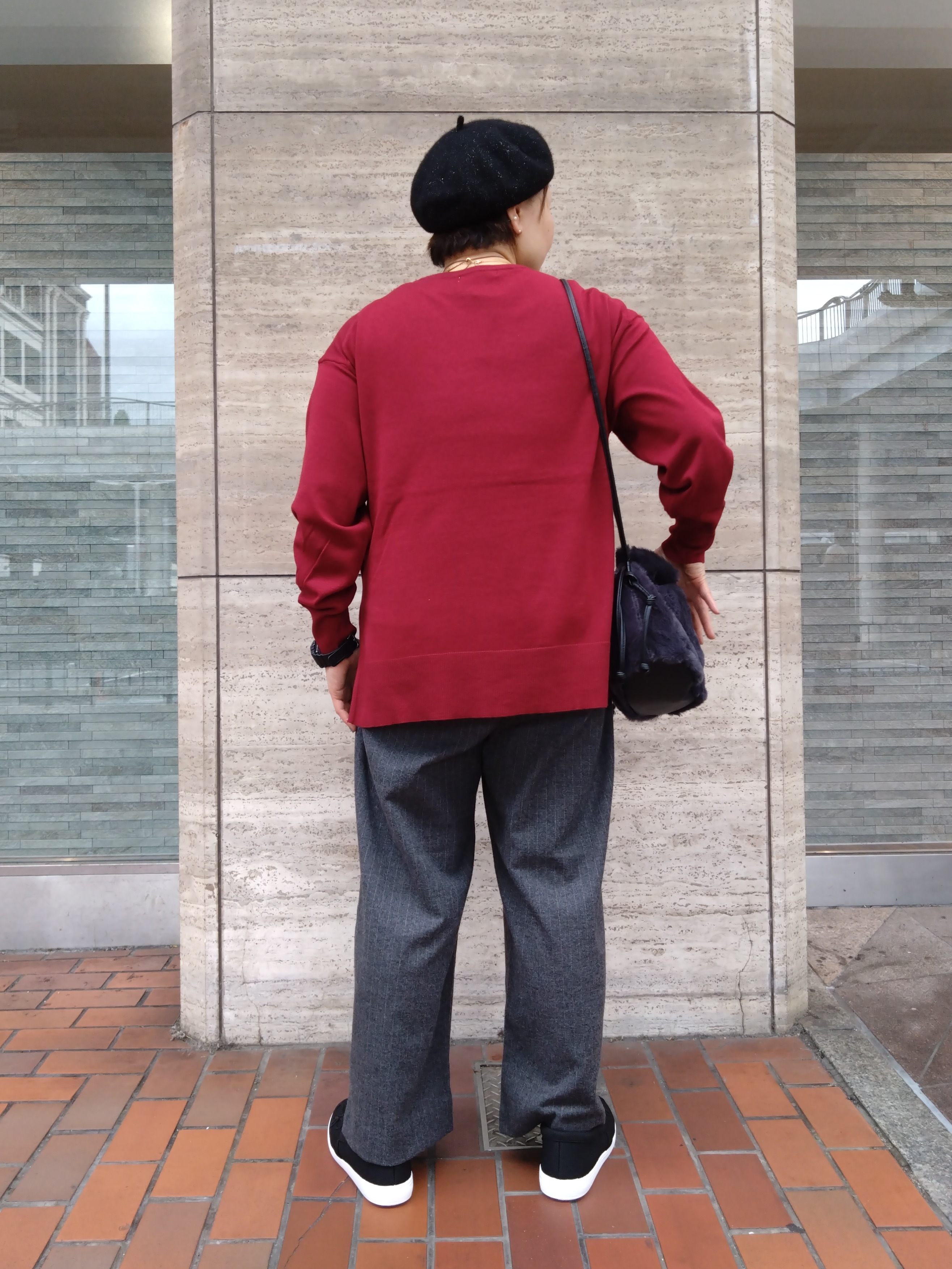 ヒロコジさんの「SHOO･LA･RUE｜【着丈選べる/セットアップ可/ぱちぱちしにくい】洗濯後しわになりにくい 両面微起毛 あったかイージー」を使ったコーディネート