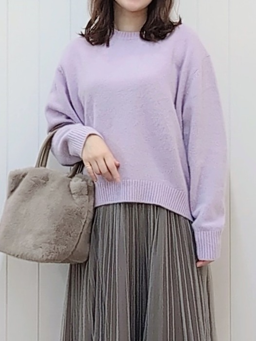 itoさんの「Dessin｜【洗える/ふんわりやわらかい】フォックスウールブレンド ニットプルオーバー」を使ったコーディネート