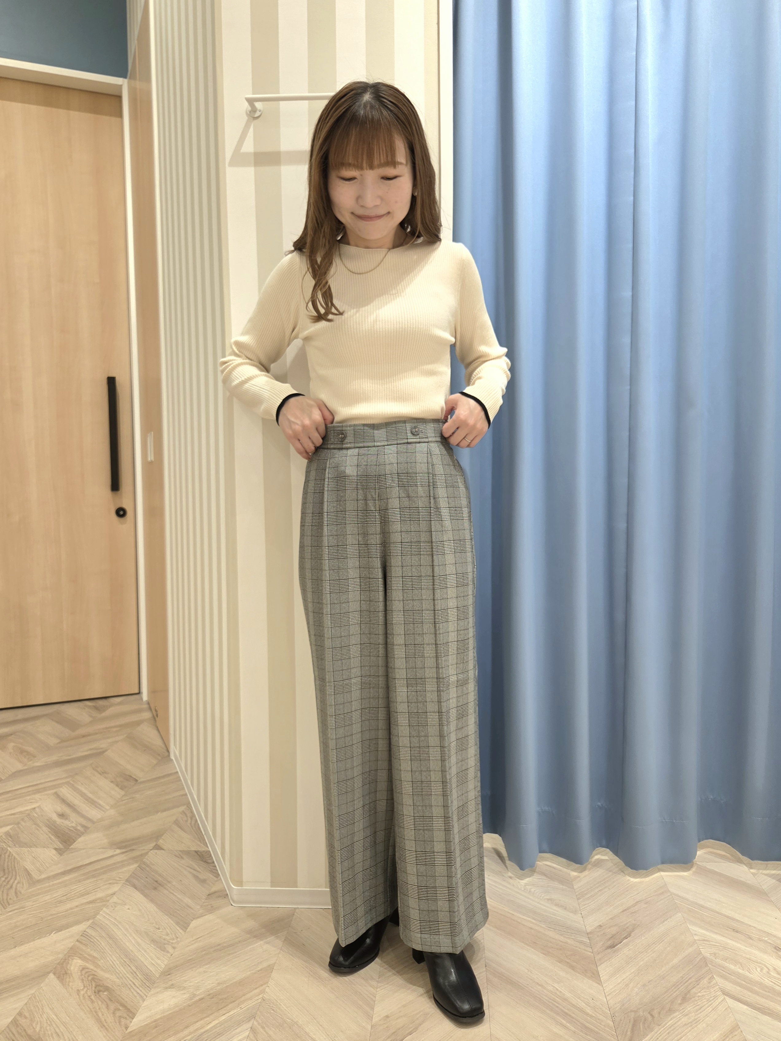 Ikumiさんの「SHOO･LA･RUE｜【セットアップ可/洗濯後しわになりにくい】ウールフィール ダブルジャケット」を使ったコーディネート