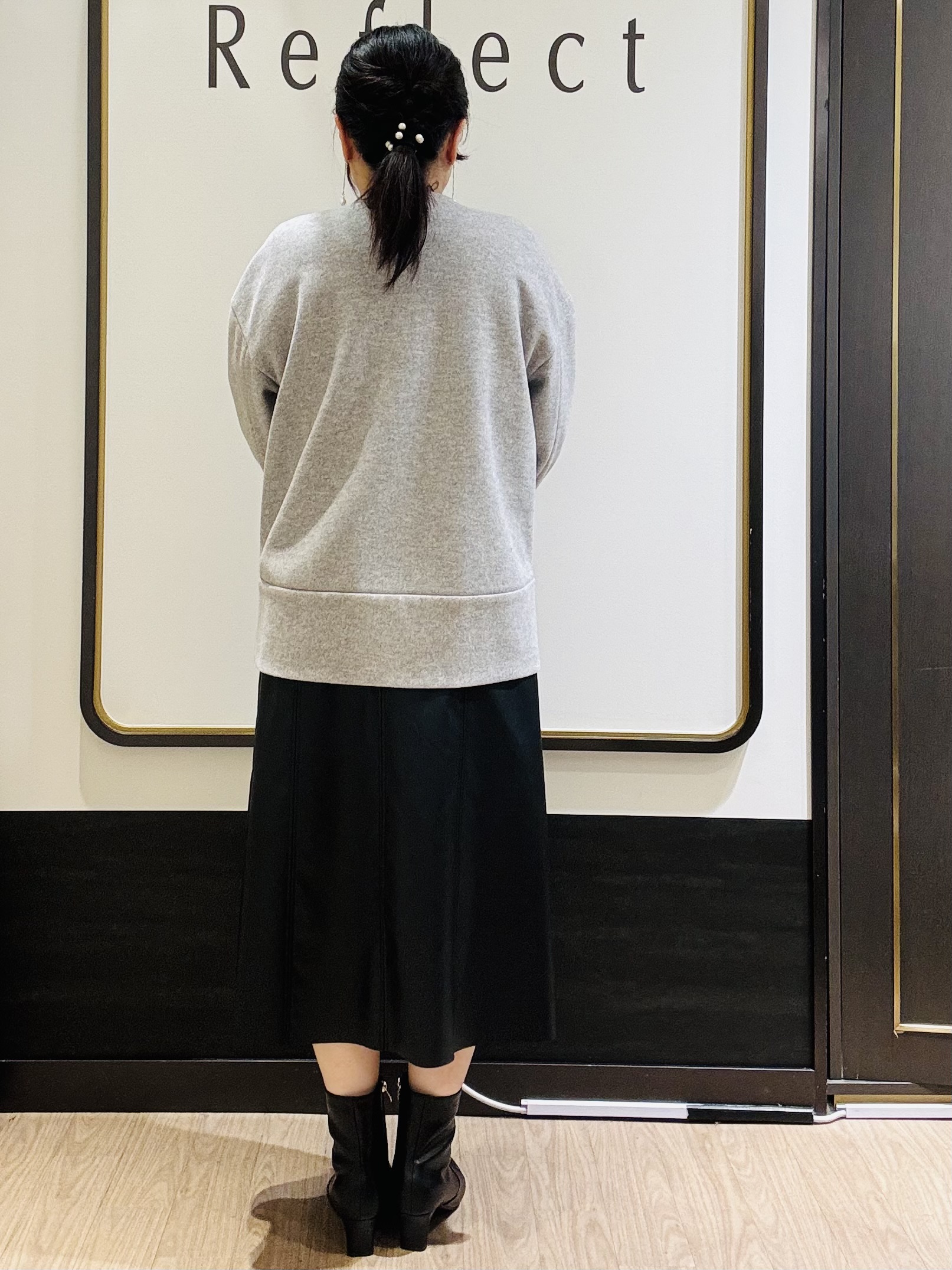 かまちゃんさんの「Reflect｜【マシンウォッシュ】ホールガーメントニット」を使ったコーディネート