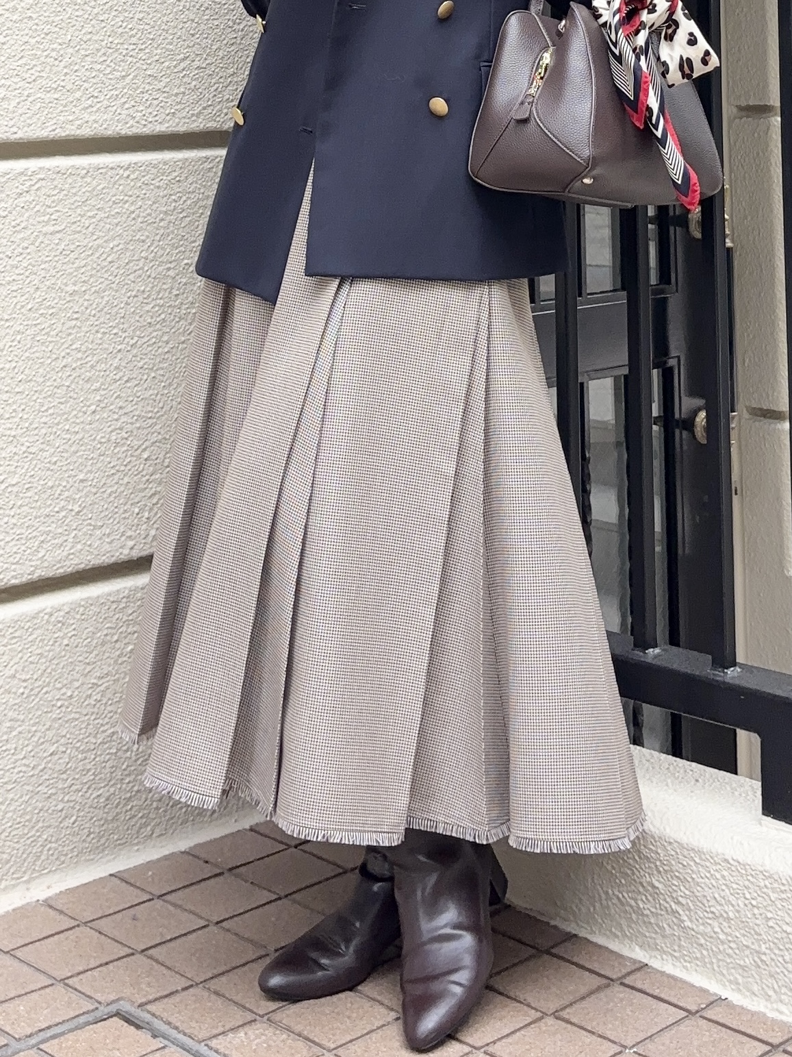 清水夏姫さんの「DRESSTERIOR｜【STORY11月号掲載】ウールブレンド ダブルブレストジャケット」を使ったコーディネート