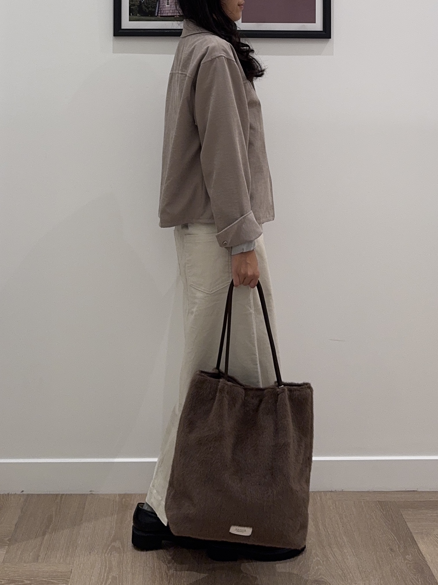 NOZOMIさんの「Dessin｜【店頭人気/洗濯機OK/秋インナー】シアーテレコヘンリーネックプルオーバー」を使ったコーディネート
