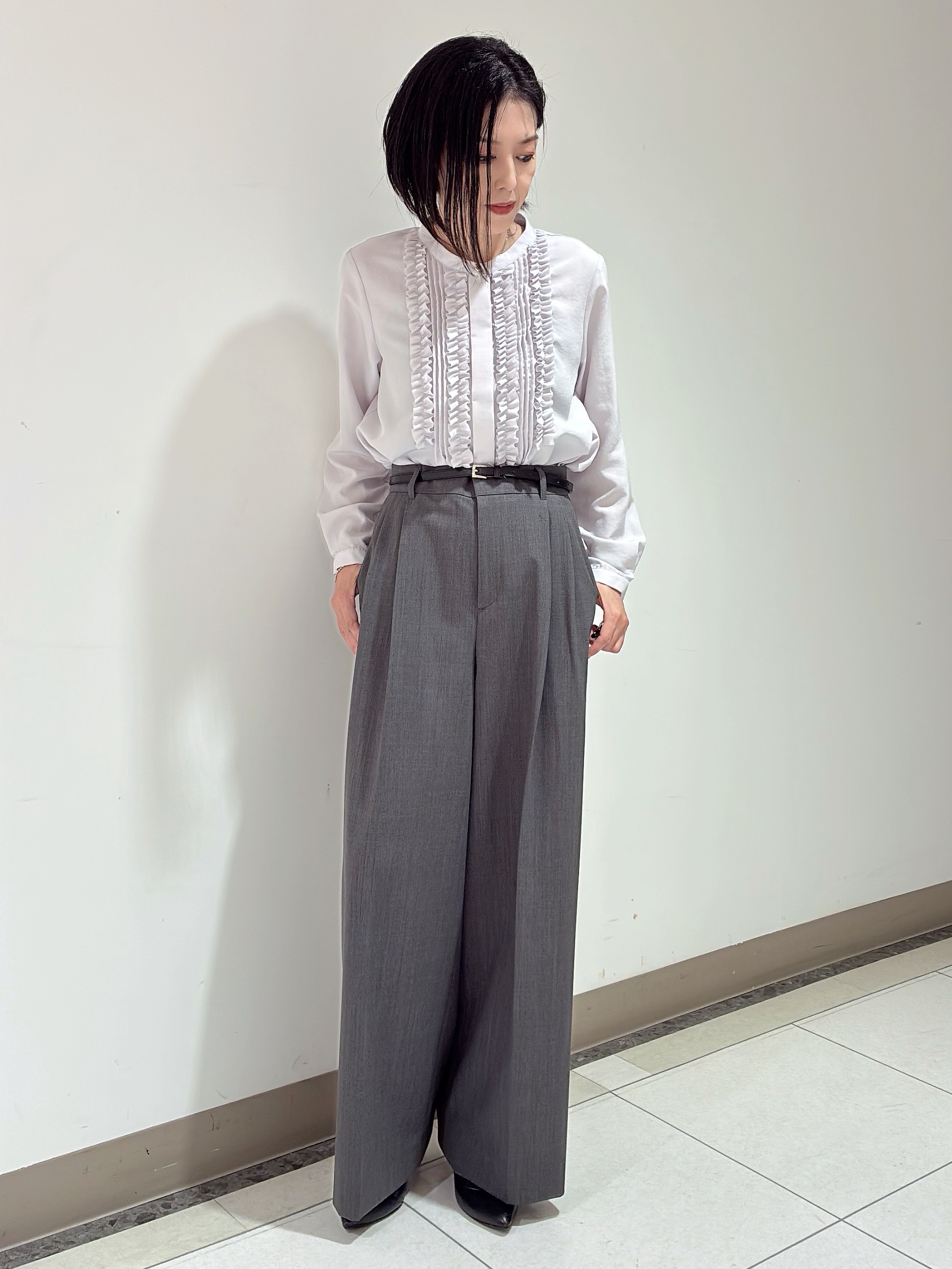 環さんの「UNTITLED｜【軽アウター/ウール100】ウールショートコート」を使ったコーディネート