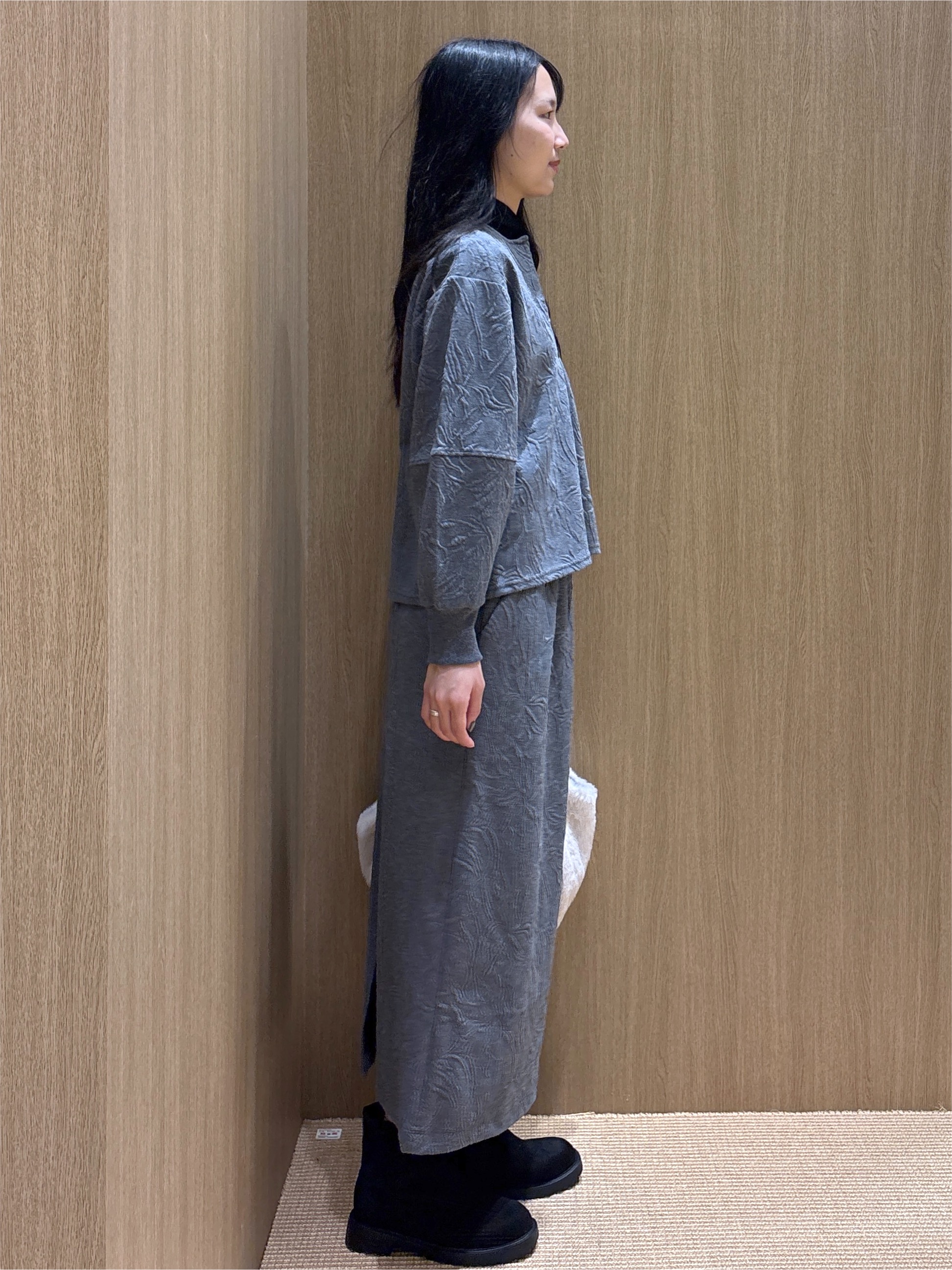 sachikoさんの「OPAQUE.CLIP｜ふくれジャカードプルオーバー／セットアップ可【洗濯機OK】」を使ったコーディネート