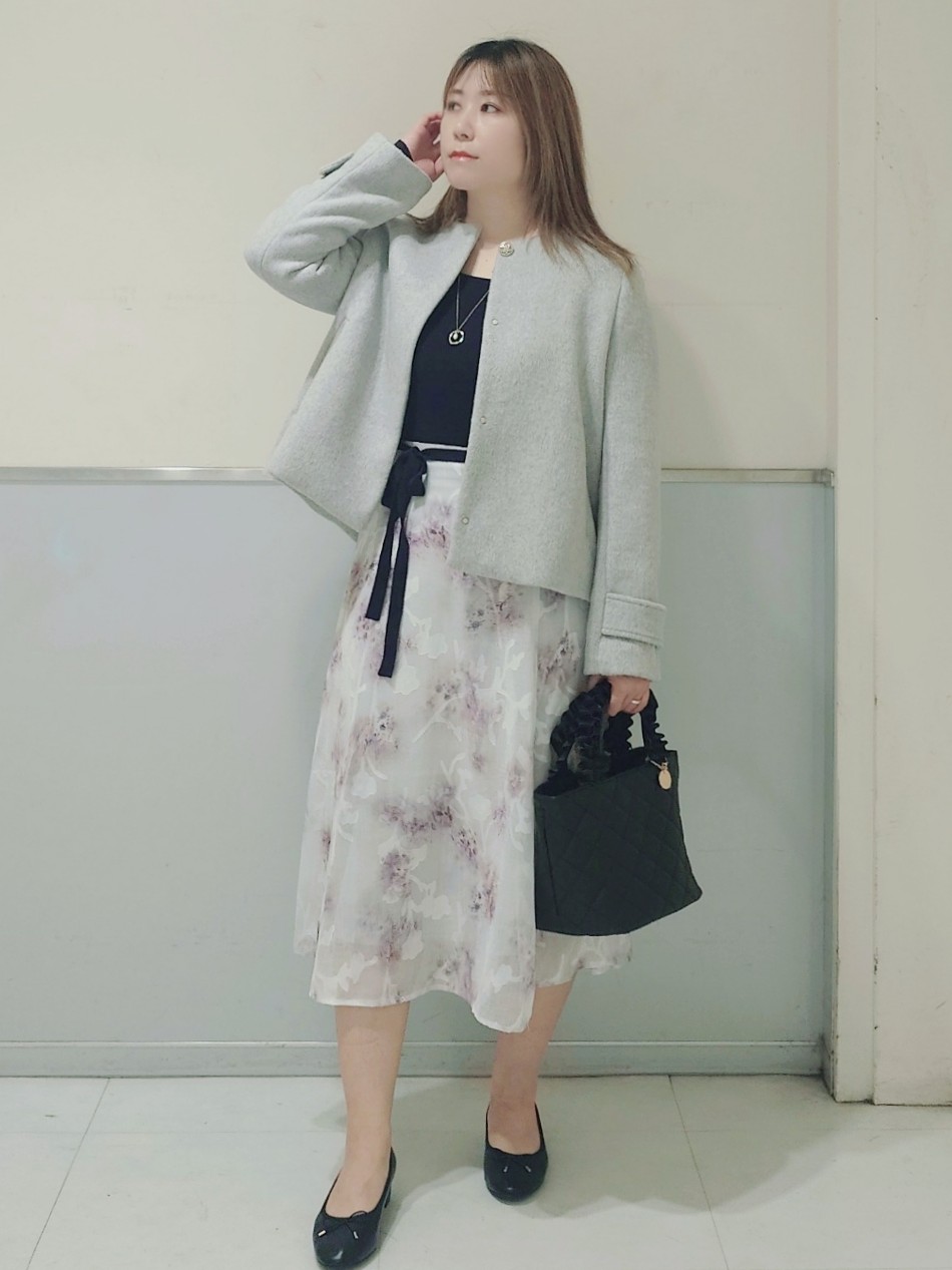 NONさんの「index｜【植草美幸先生が指南する好印象スタイル】カシミヤ混ノーカラーショートコート」を使ったコーディネート