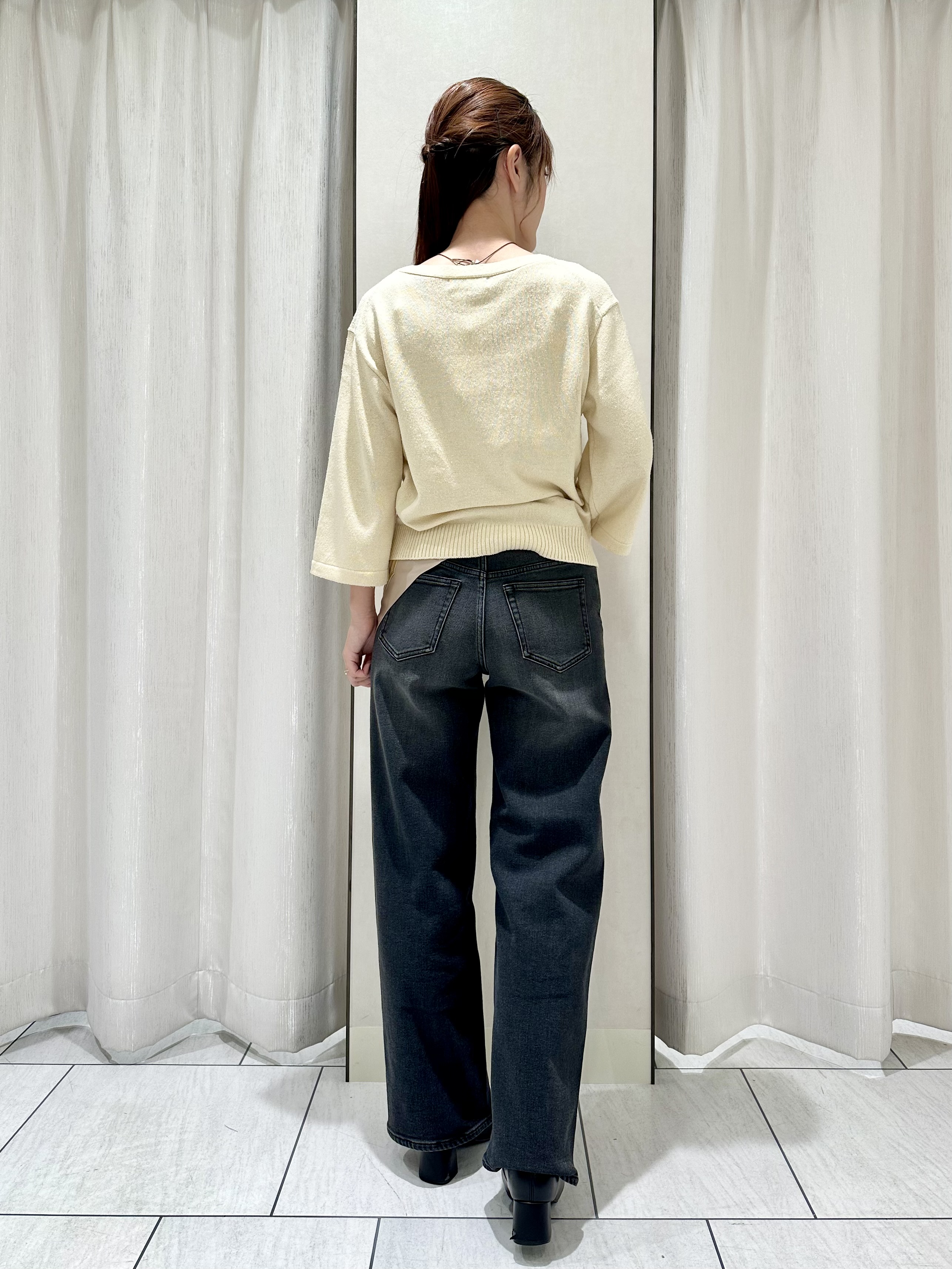 komiさんの「UNTITLED｜【アンサンブル可/手洗い可】杢調プルオーバーニット」を使ったコーディネート