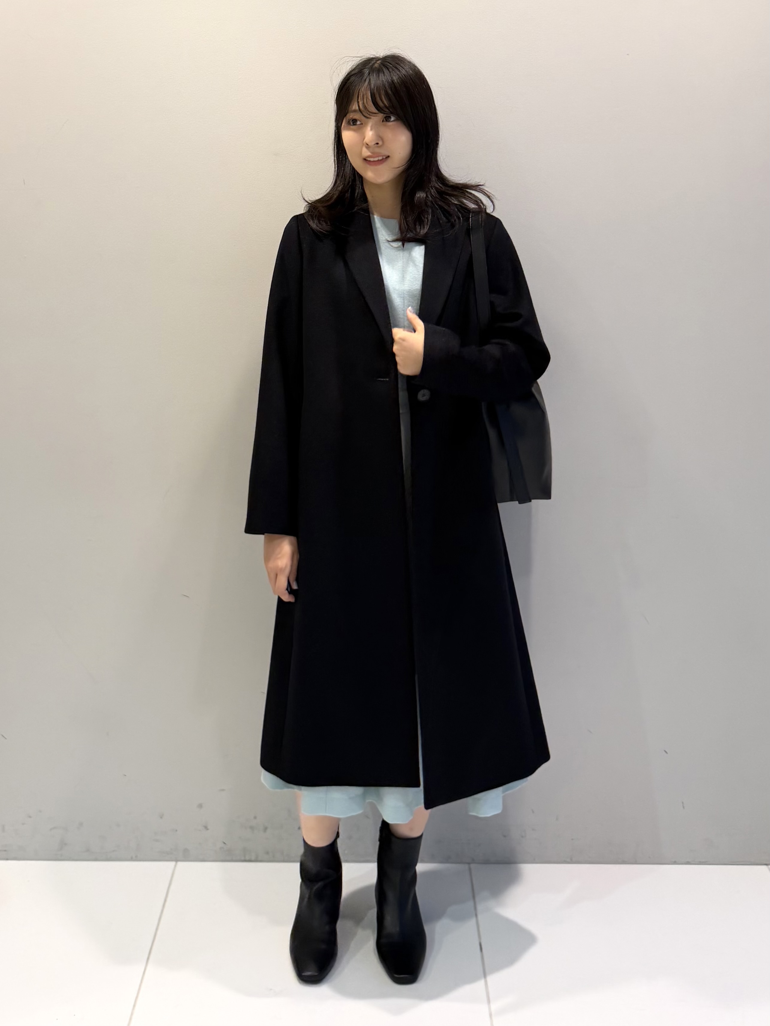 ririkaさんの「UNTITLED｜ウールカシミヤテーラーコート」を使ったコーディネート
