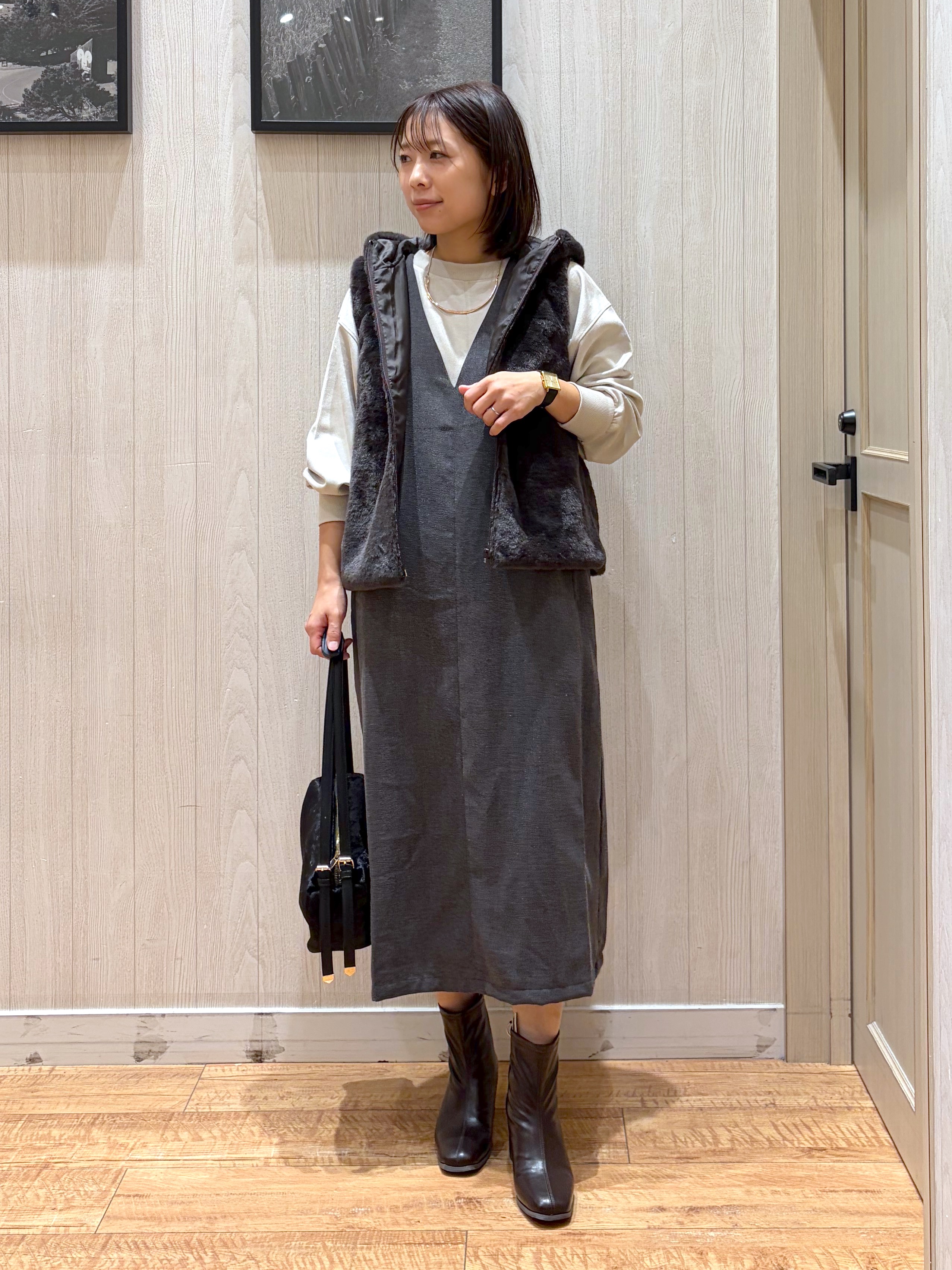 shirayuuuさんの「SHOO･LA･RUE｜【洗濯機可/撥水/マルチWAY】ファーライナー付き 毎日欲張りマンパ」を使ったコーディネート
