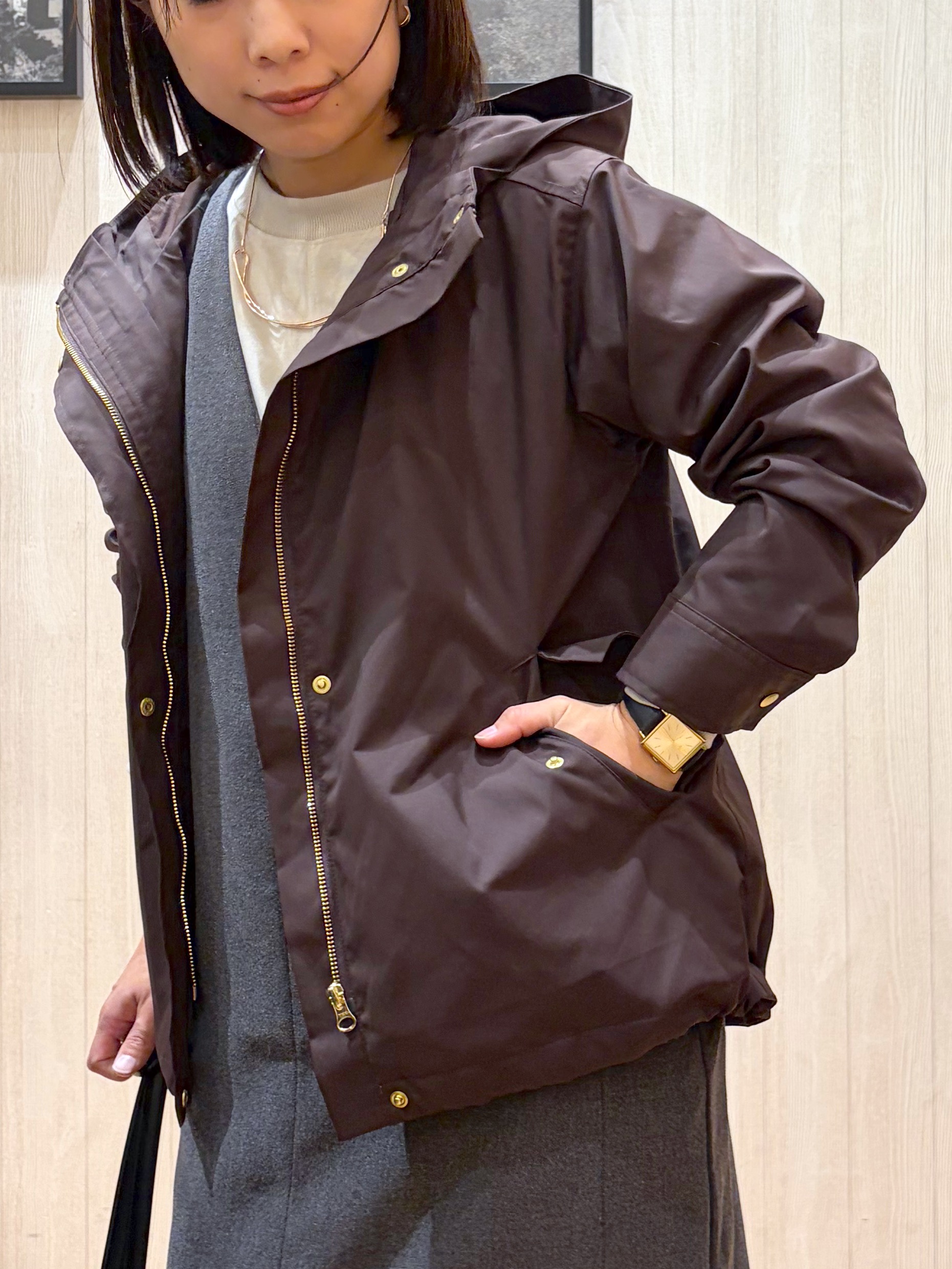 shirayuuuさんの「SHOO･LA･RUE｜【洗濯機可/撥水/マルチWAY】ファーライナー付き 毎日欲張りマンパ」を使ったコーディネート
