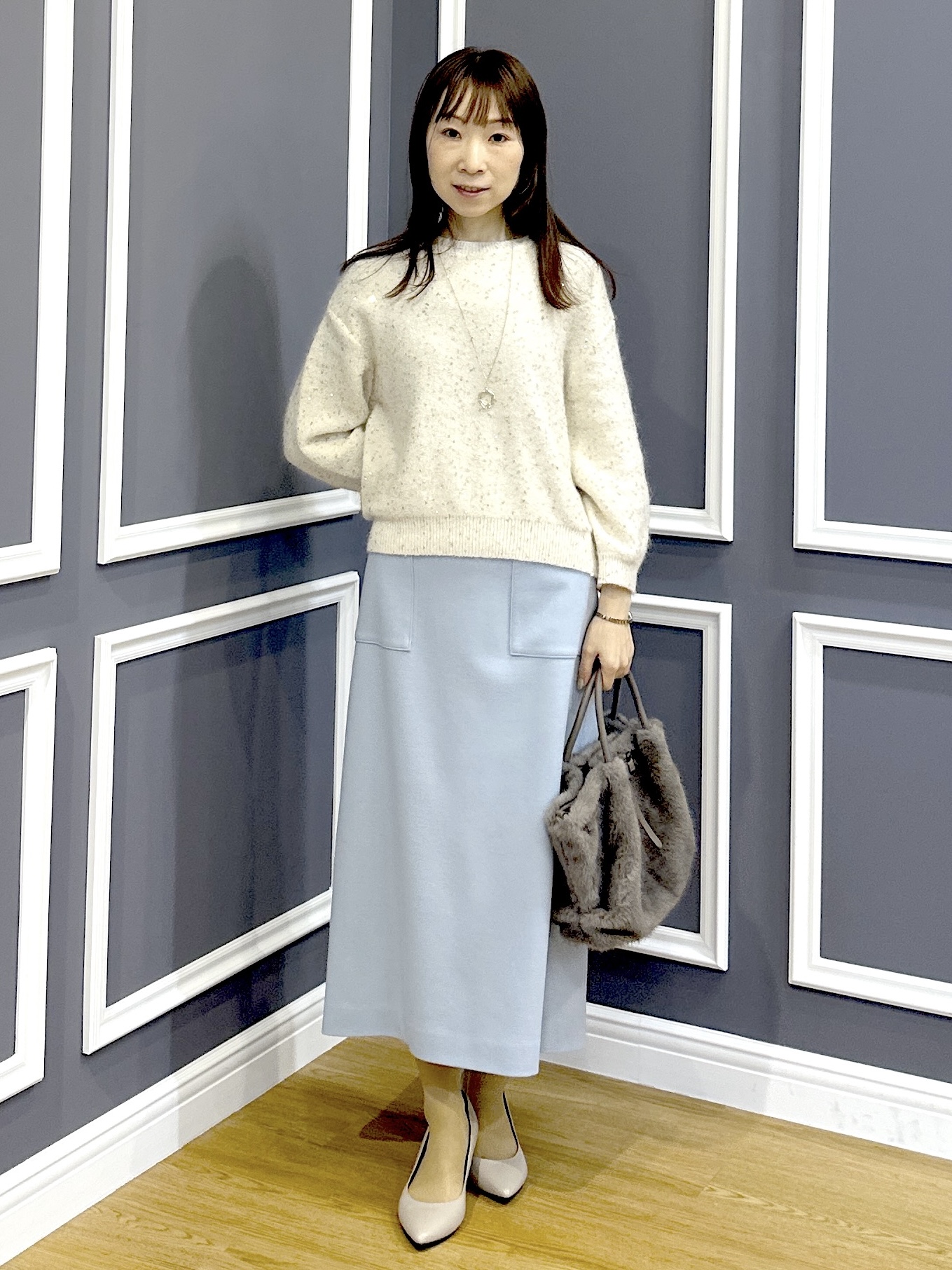 Miwaさんの「UNTITLED｜ミルドジャージIラインスカート」を使ったコーディネート