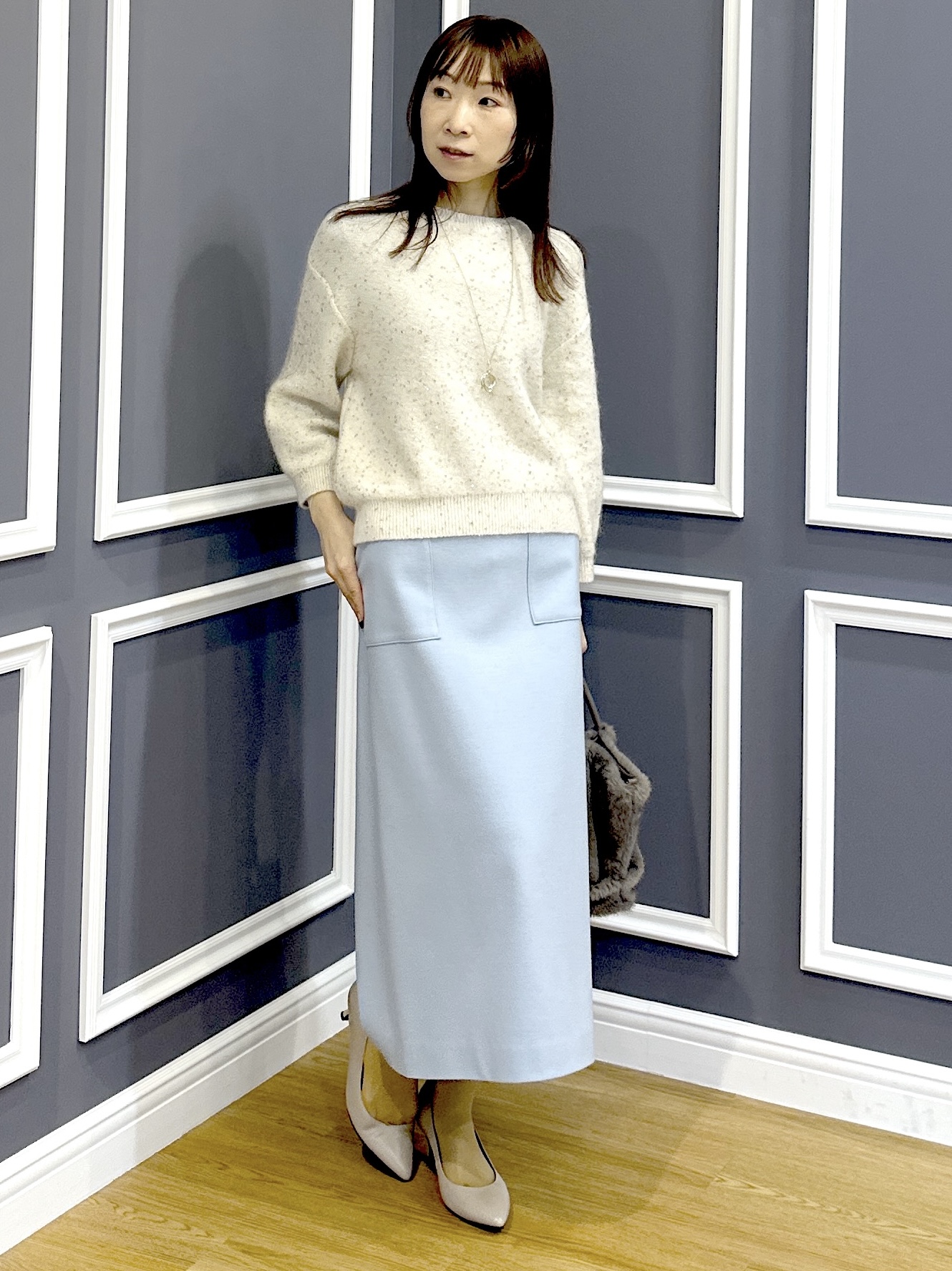 Miwaさんの「UNTITLED｜ミルドジャージIラインスカート」を使ったコーディネート