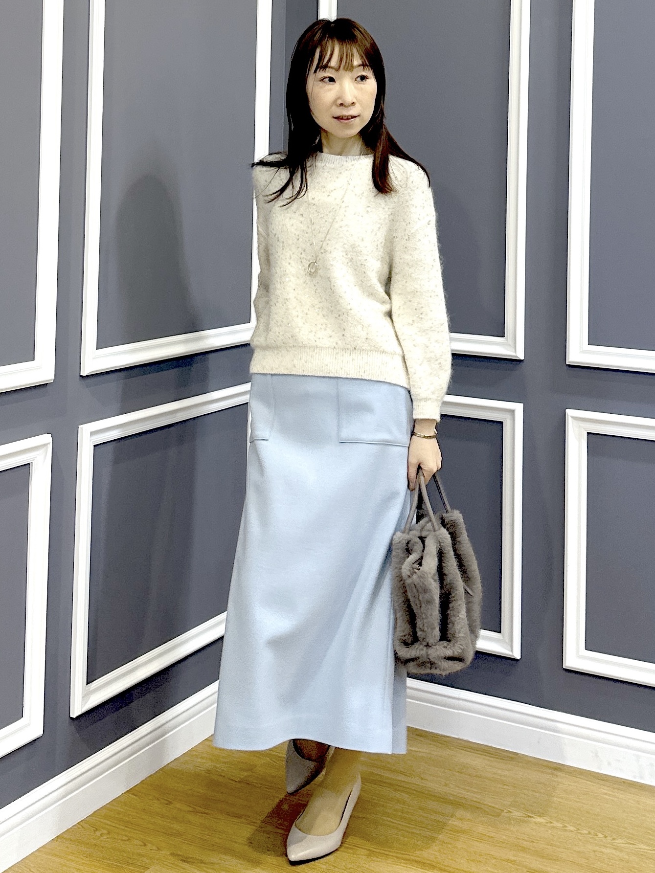 Miwaさんの「UNTITLED｜ミルドジャージIラインスカート」を使ったコーディネート