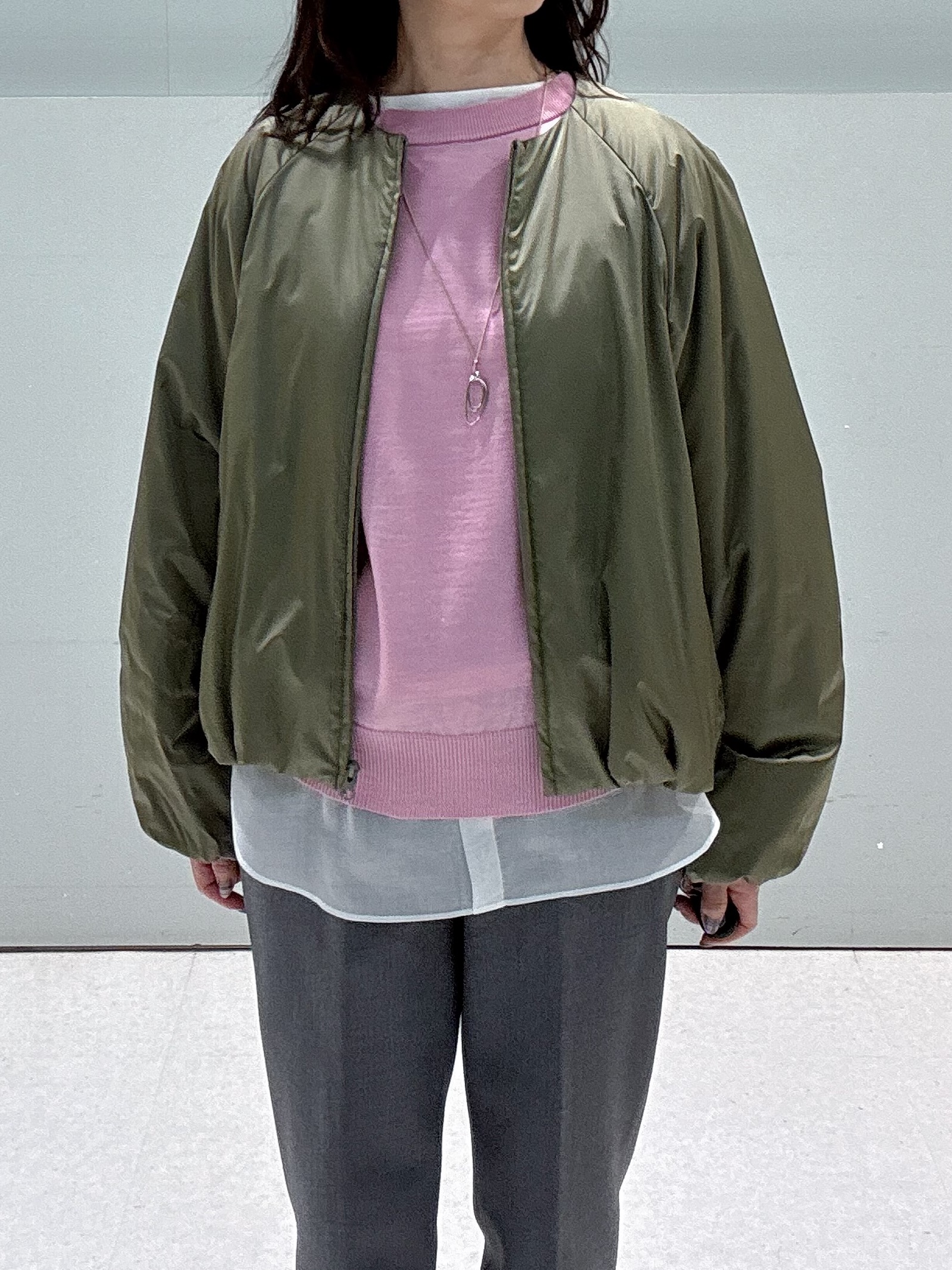 makiさんの「UNTITLED｜【軽アウター/中綿/秋冬コート】ショートブルゾン」を使ったコーディネート